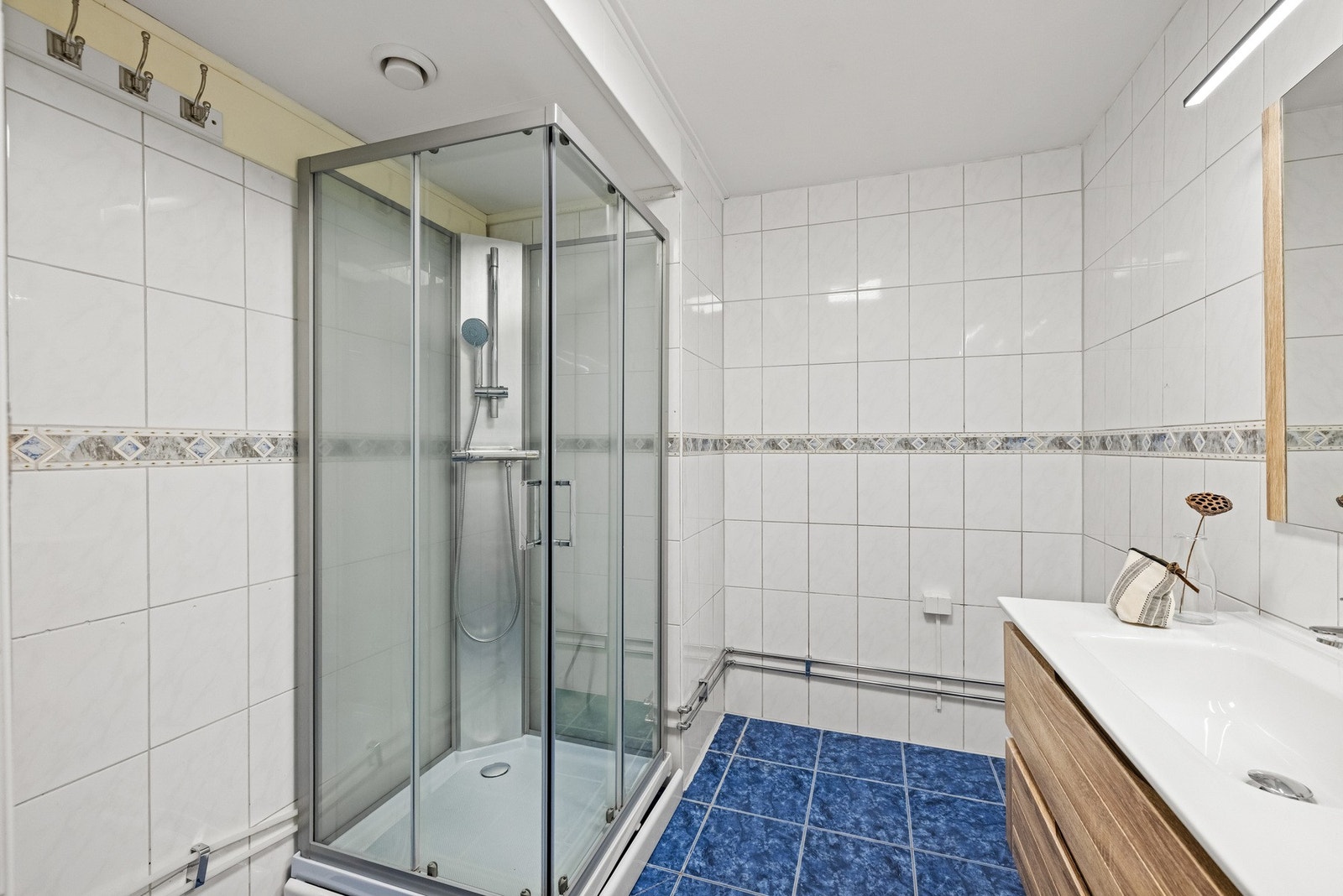 Badet har opplegg for
vaskemaskin. Galleribilde