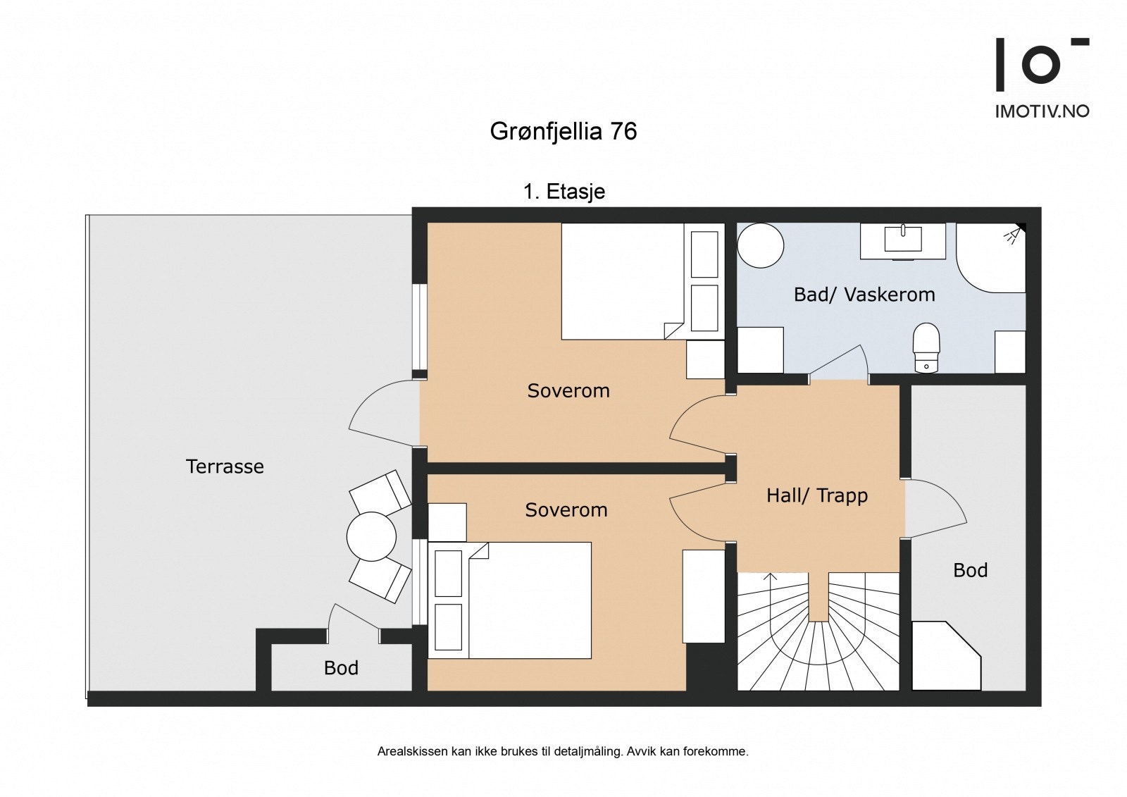 - Plantegning underetasje: BRA - 45 kvm - Galleribilde