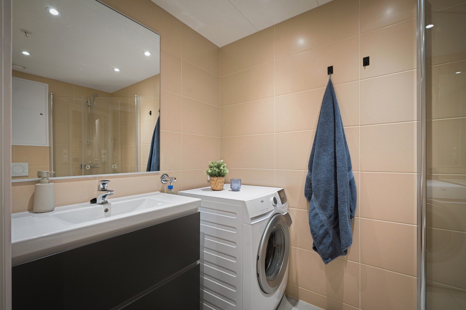 Badet har selvsagt gulvvarme. Galleribilde