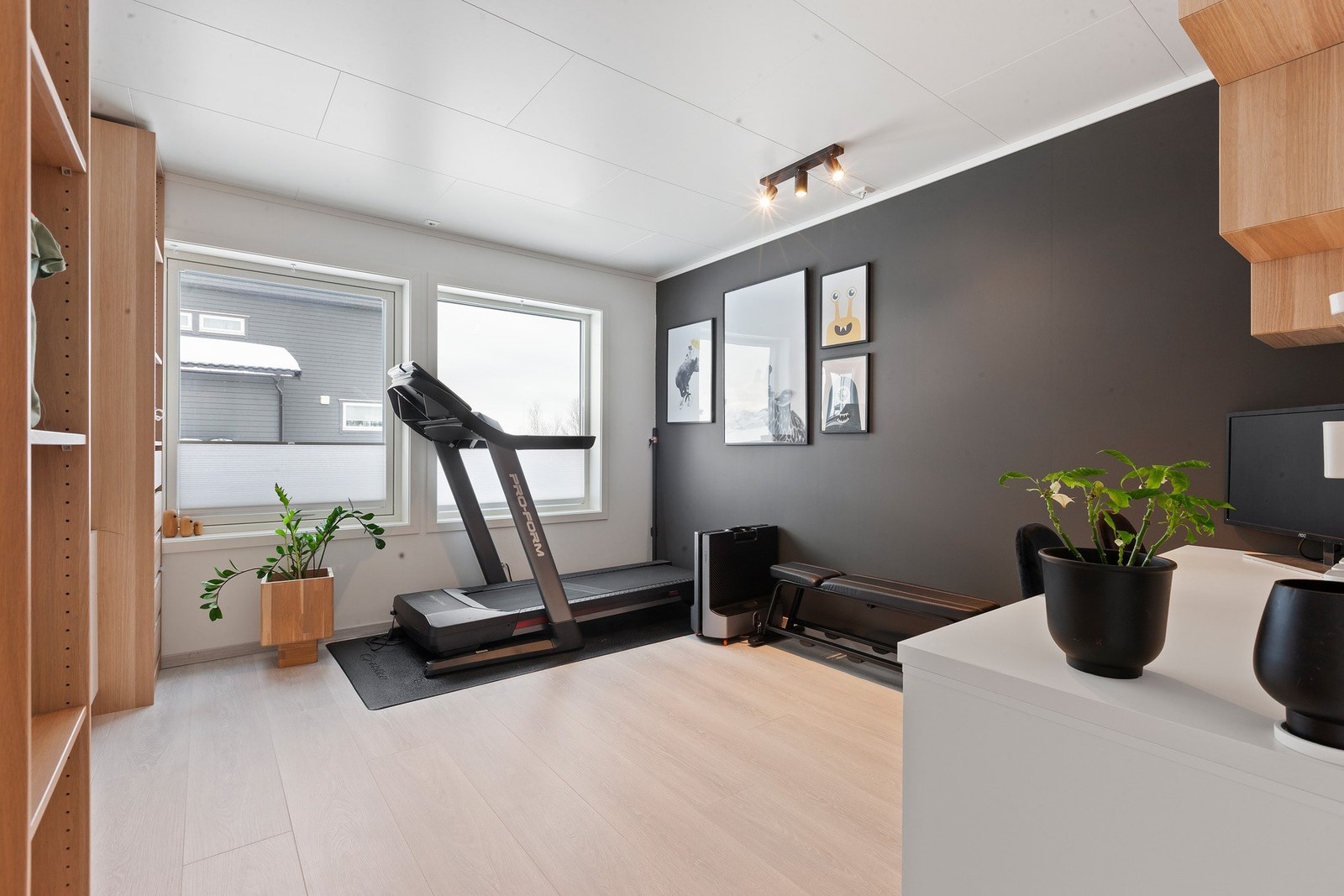 Tv-stue eller treningsrom, perfekt rom for ungdom i huset. Galleribilde