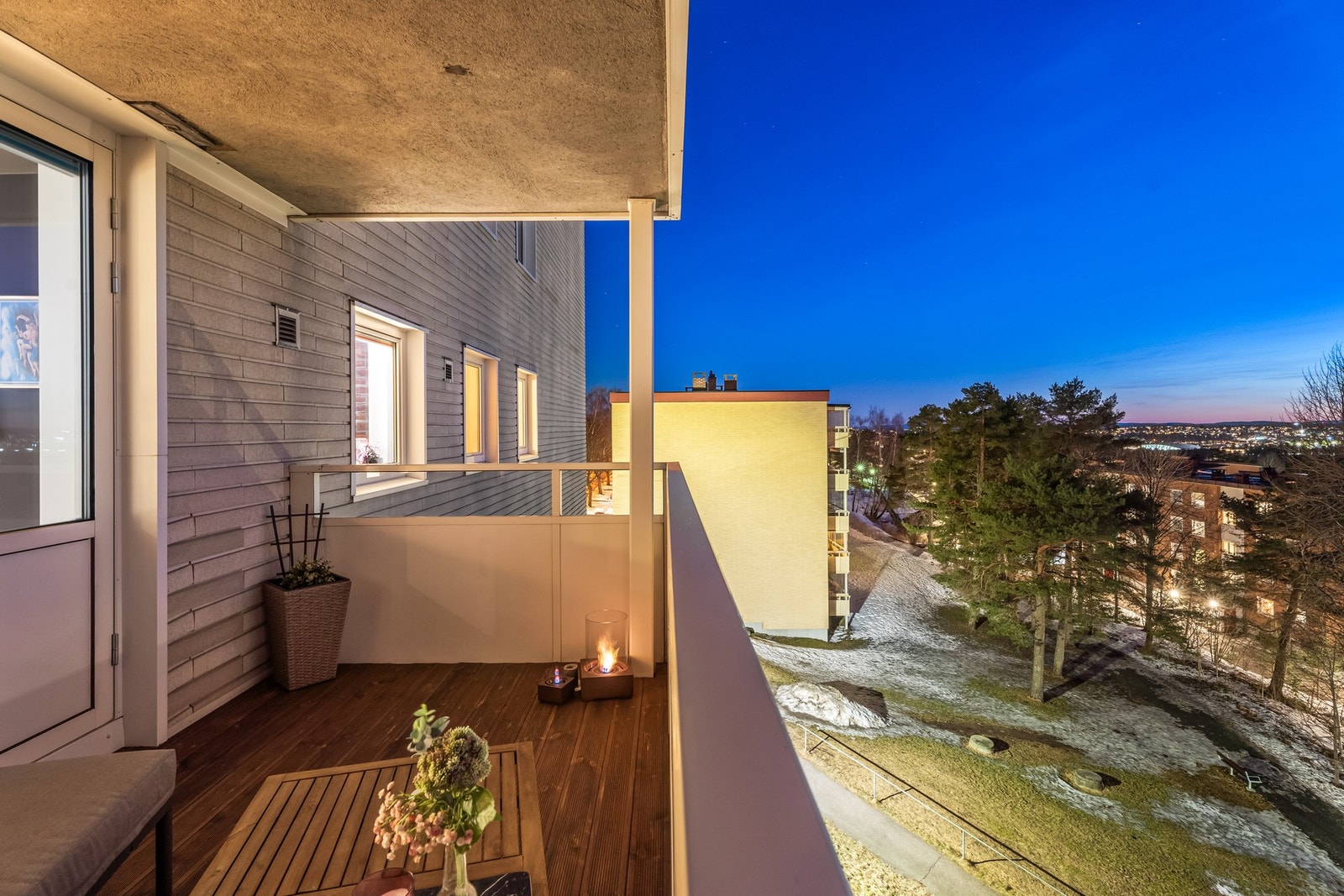 Her kan også nydelige solnedganger bevitnes. Galleribilde