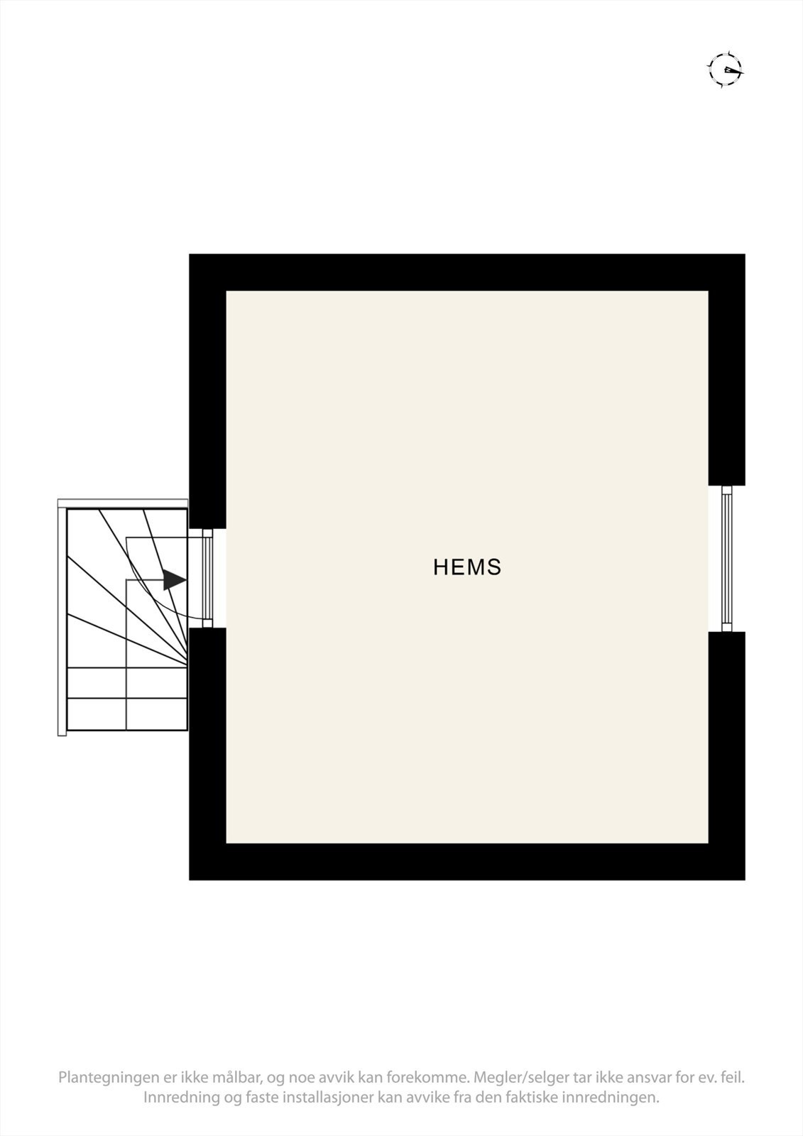 Plantegninger - hemsdel i stua. Galleribilde