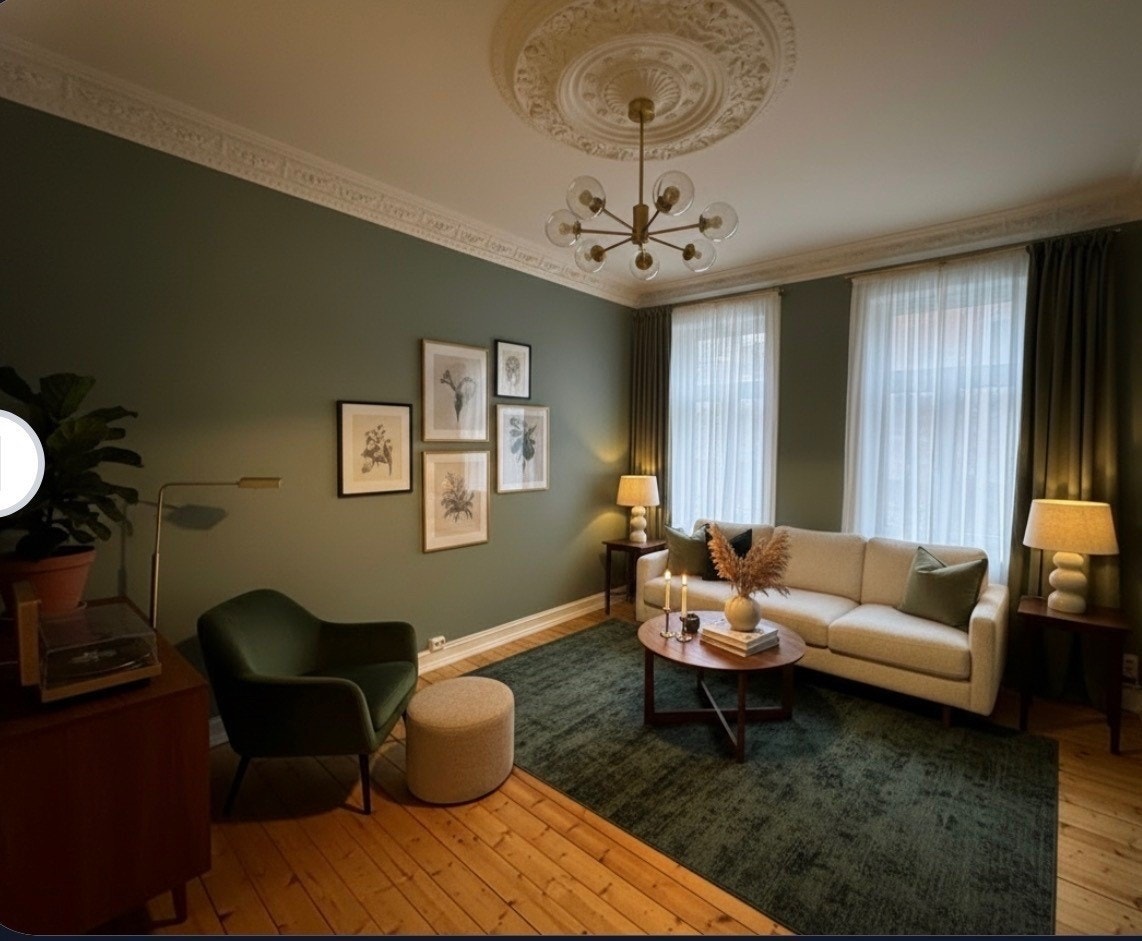 Rom møblert med AI som eksempel Galleribilde