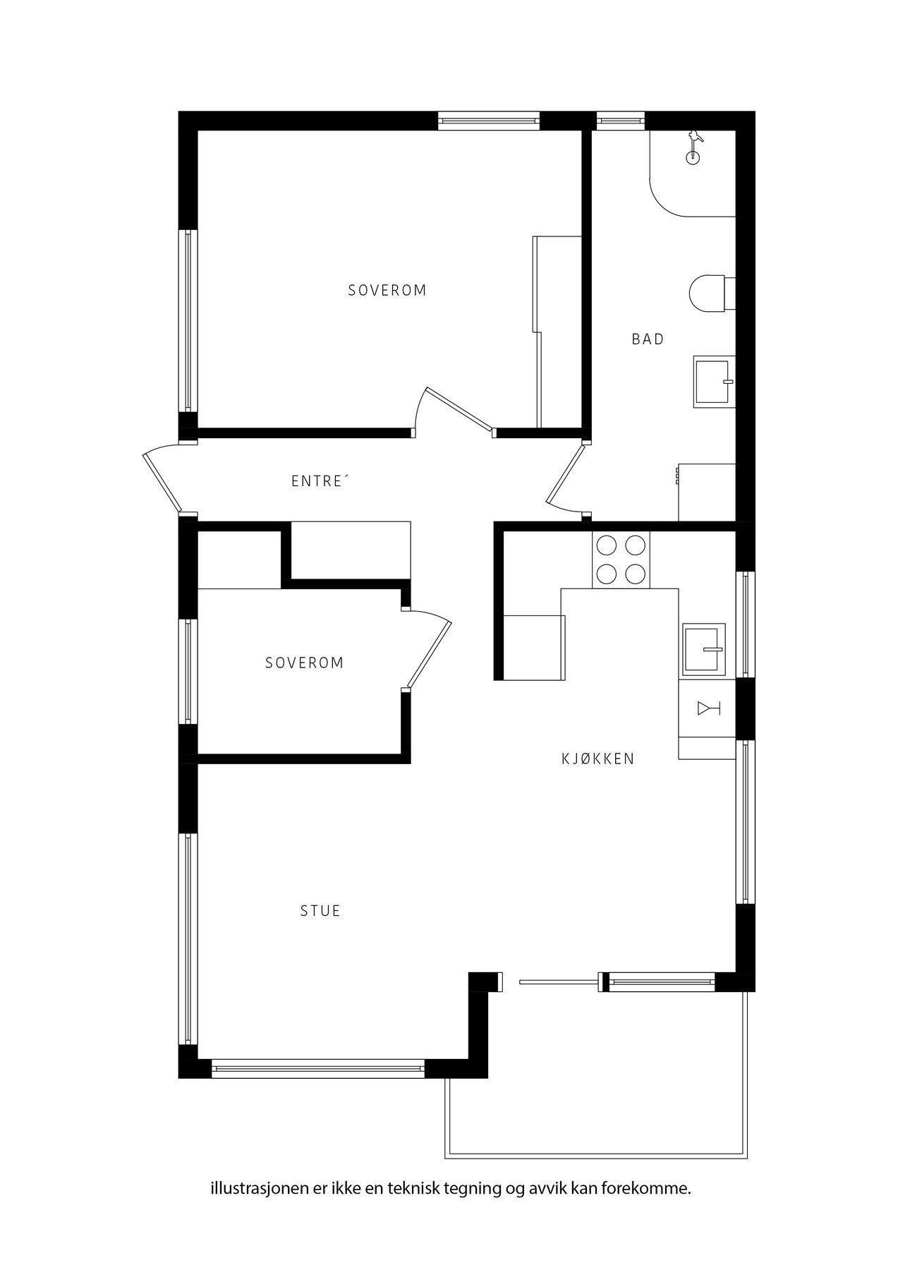 Plantegning Galleribilde