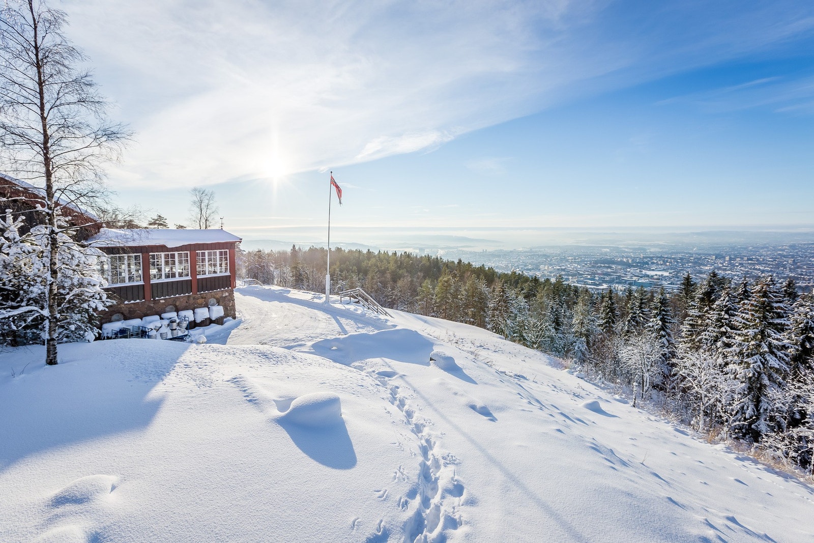 Utsikt fra Grefsenkollen mot Oslofjorden Galleribilde
