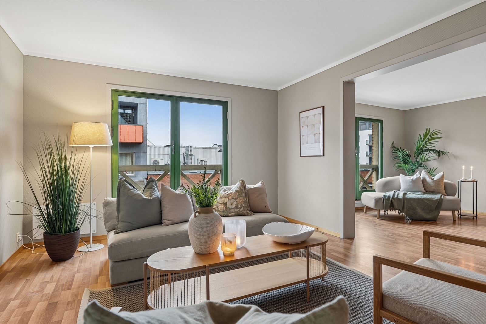 Stuen kan deles inn i flere soner. Galleribilde