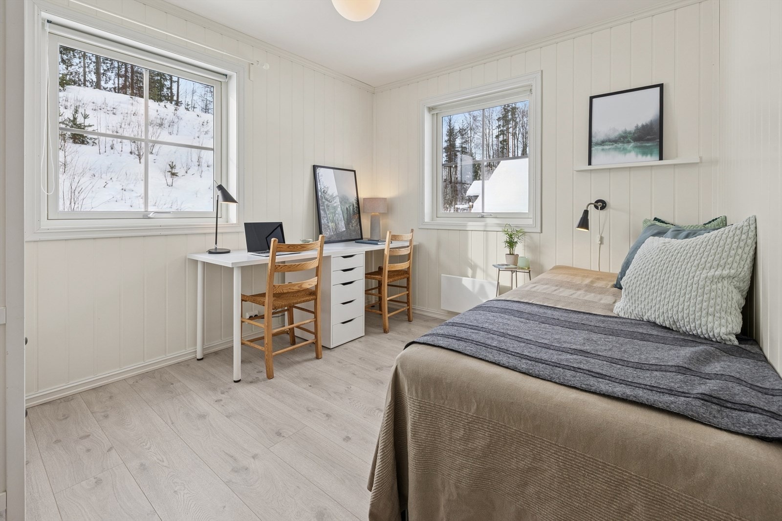 Soverom 2 i nøytrale farger. Galleribilde