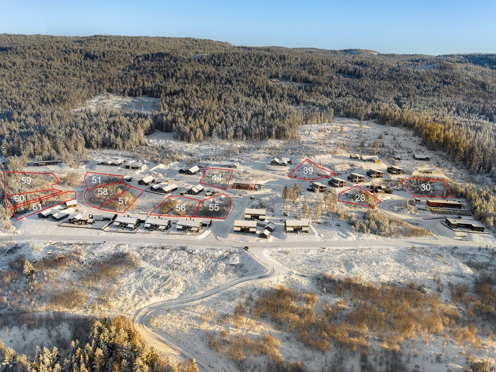 12 prisgunstige tomter ca. 20 minutters biltur unna Kongsberg. Galleribilde