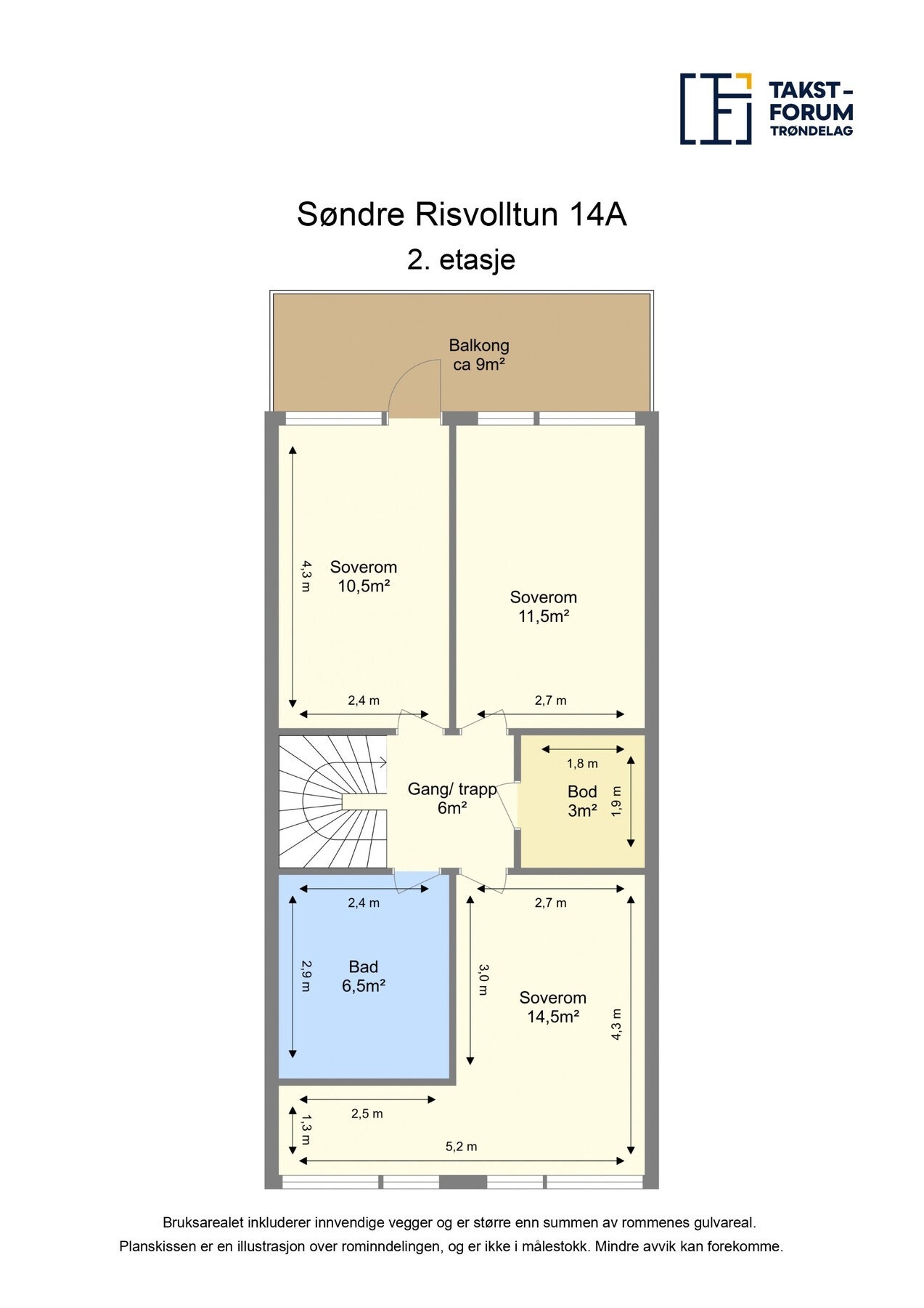 Plantegning - 2. etasje Galleribilde