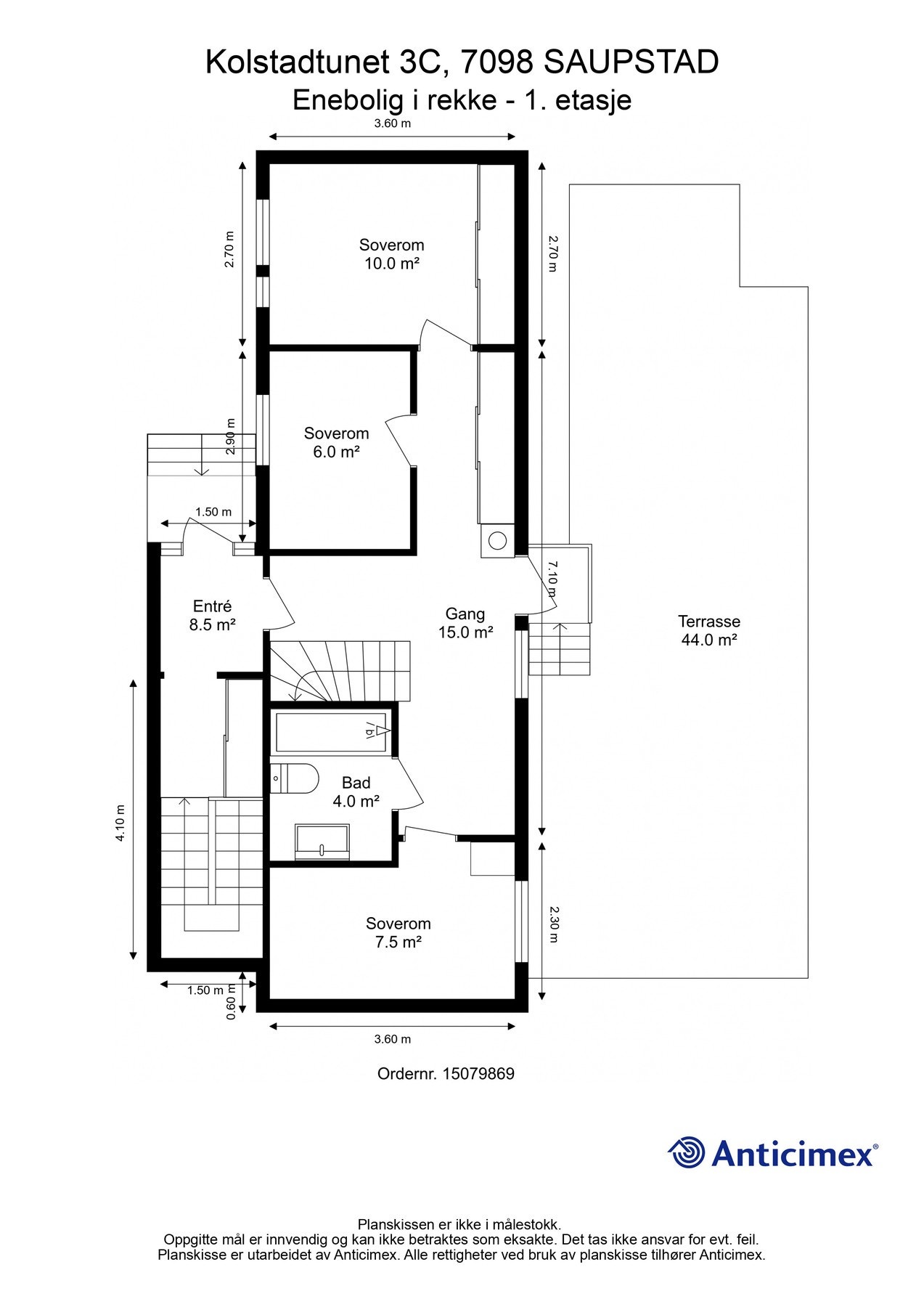 Planskisse - 1. etasje. Galleribilde