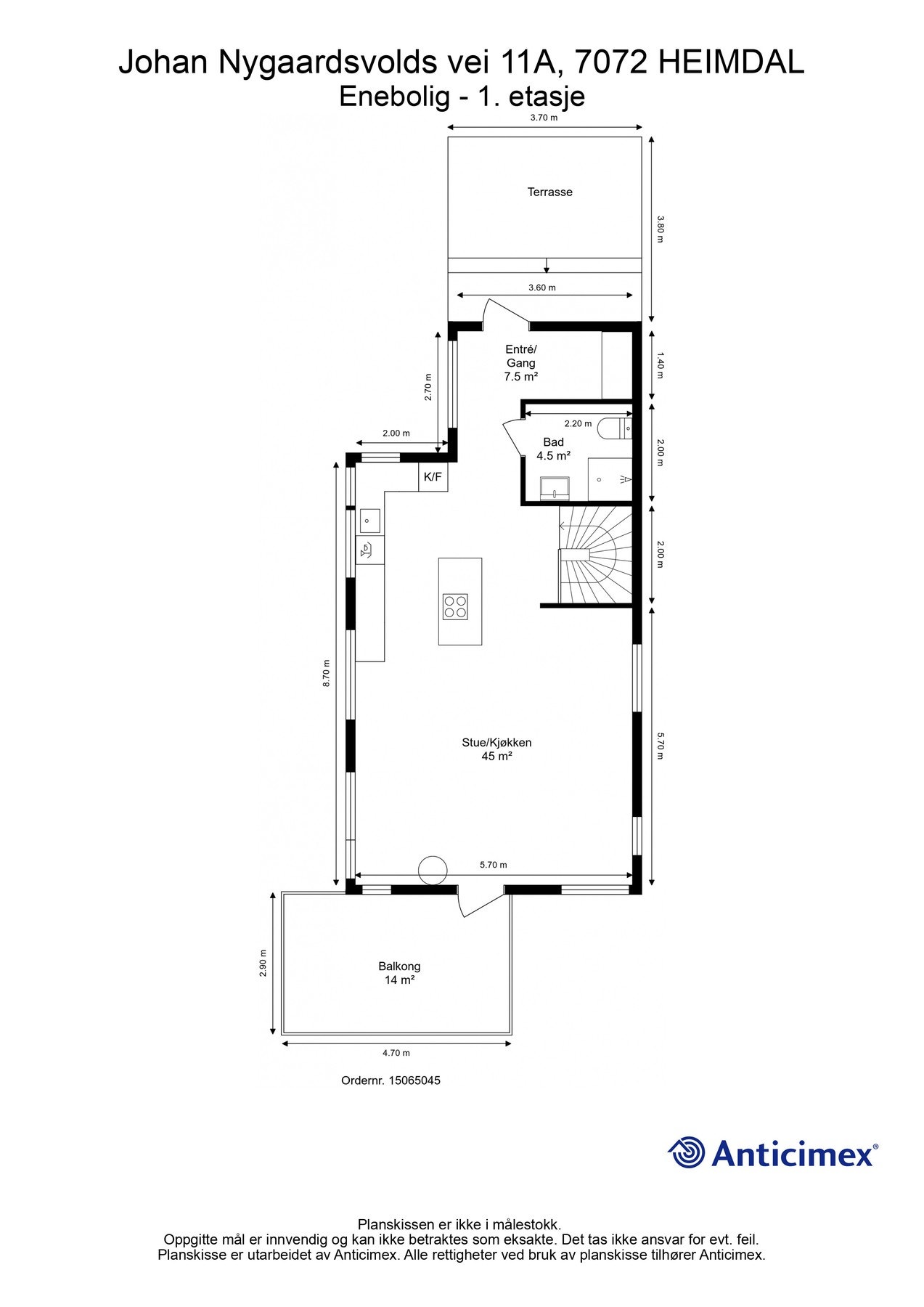 Plantegning 1. etasje. Galleribilde