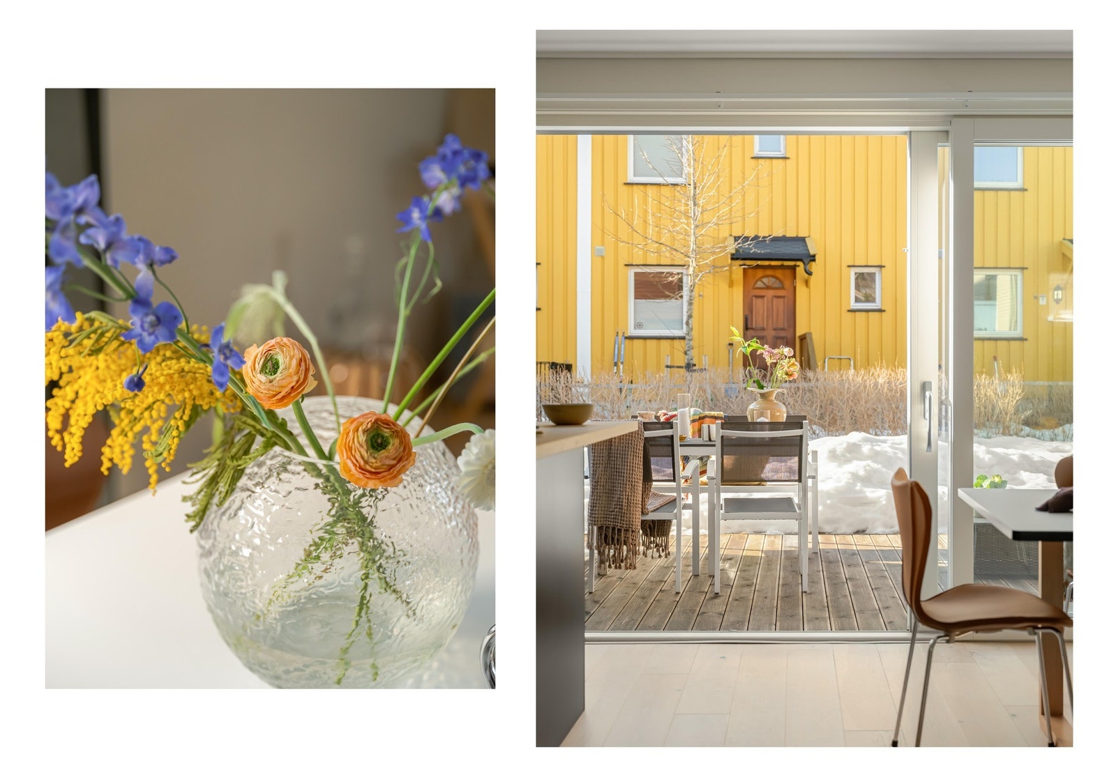 To store skyvedører åpner opp til det deilige uterommet. Galleribilde