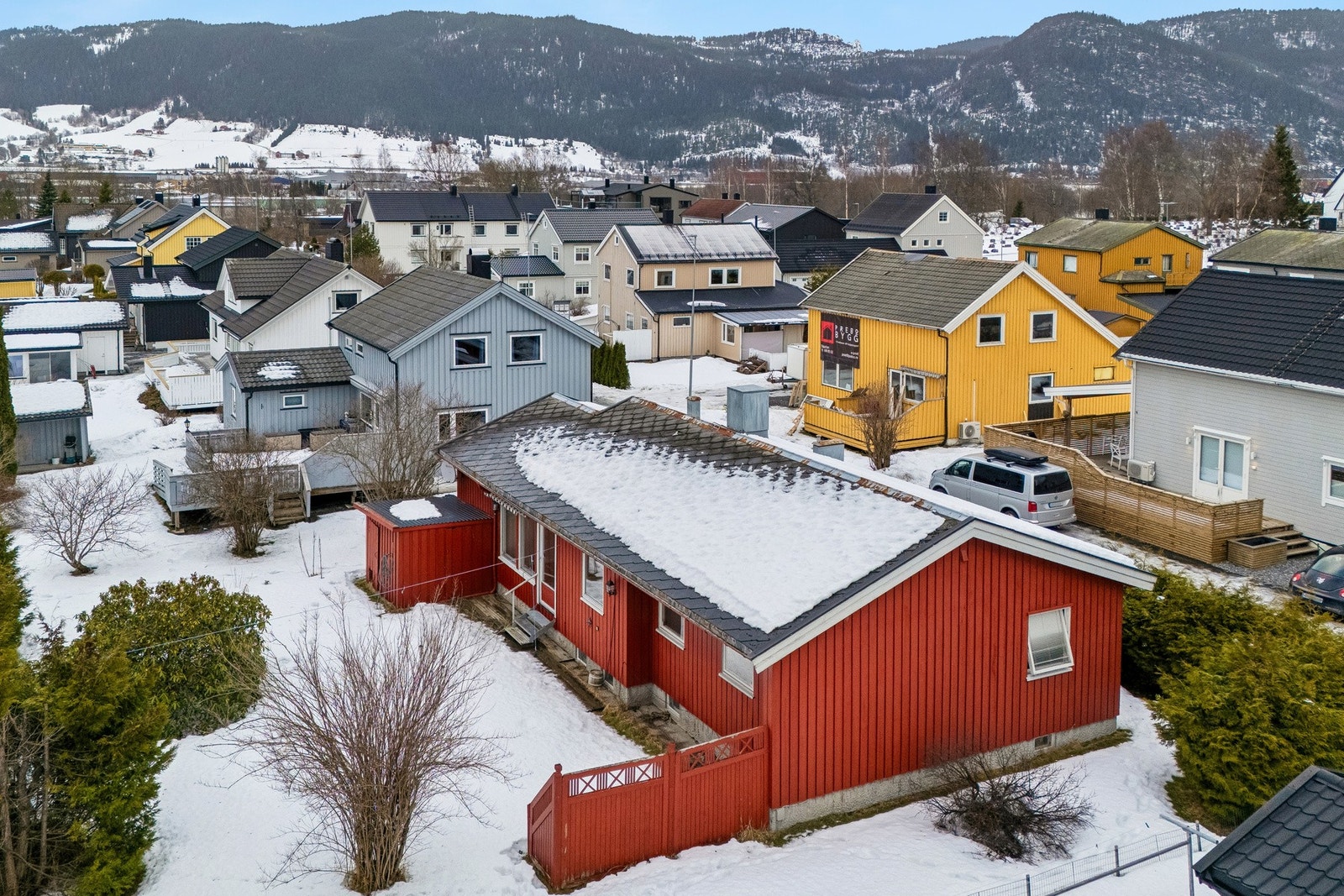 Det er gådistanse til skoler, barnehager og resten av Orkanger sentrum. Galleribilde