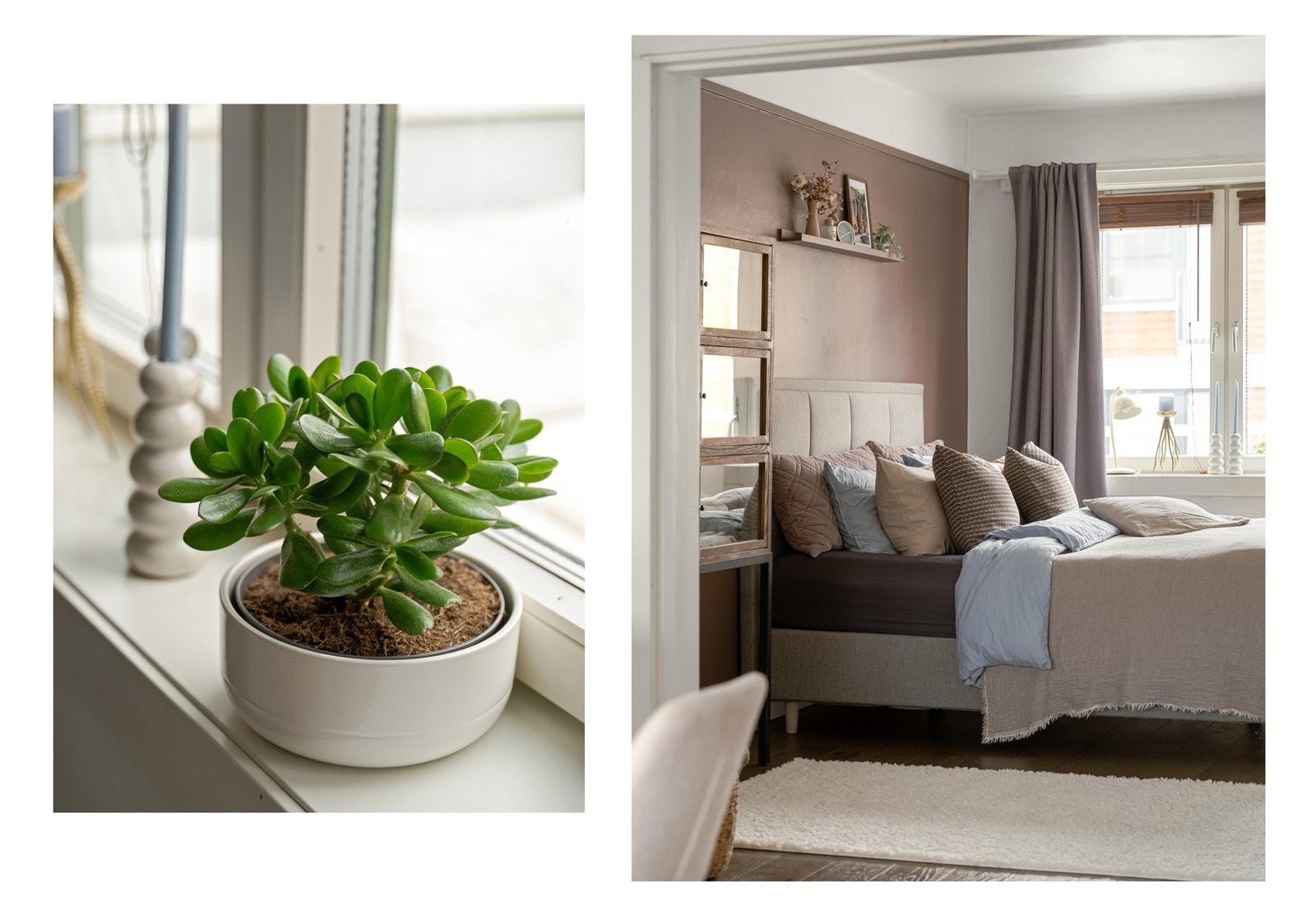 Gjennom de doble fløydørene finner vi det som vil være ditt foretrukne hovedsoverom. Galleribilde