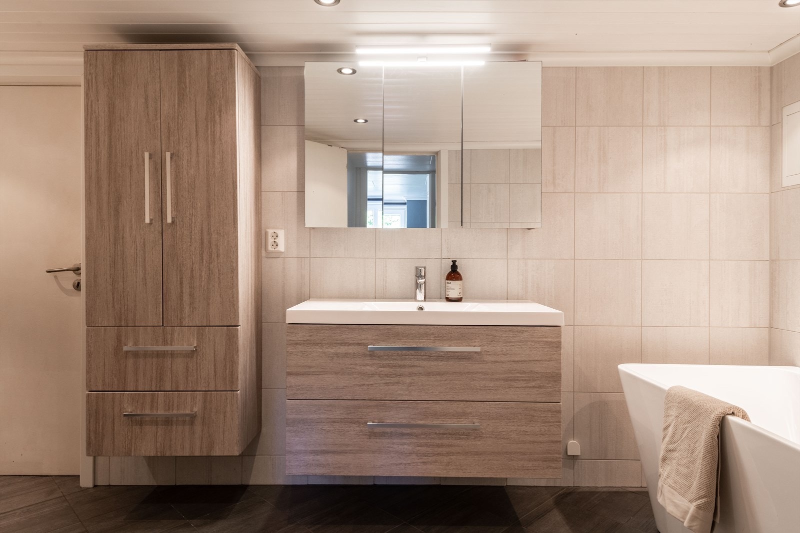 Baderom ble pusset opp i 2017. Galleribilde