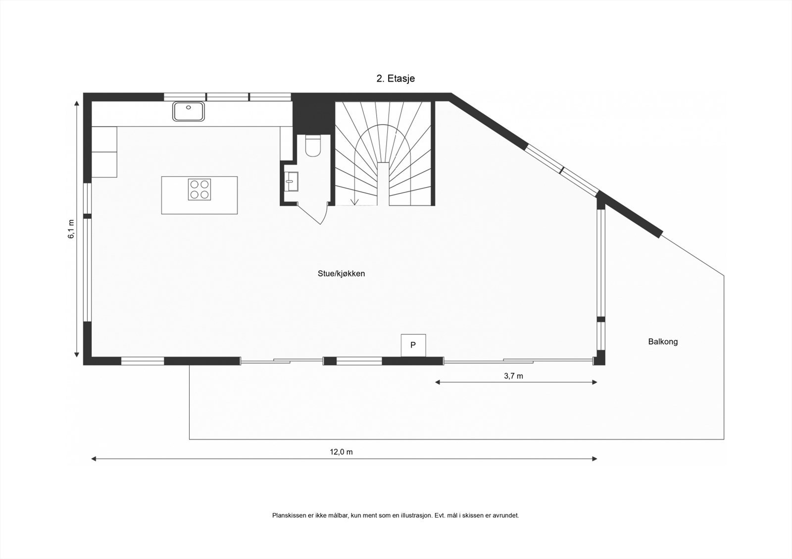 Plantegning 2. etasje. Galleribilde