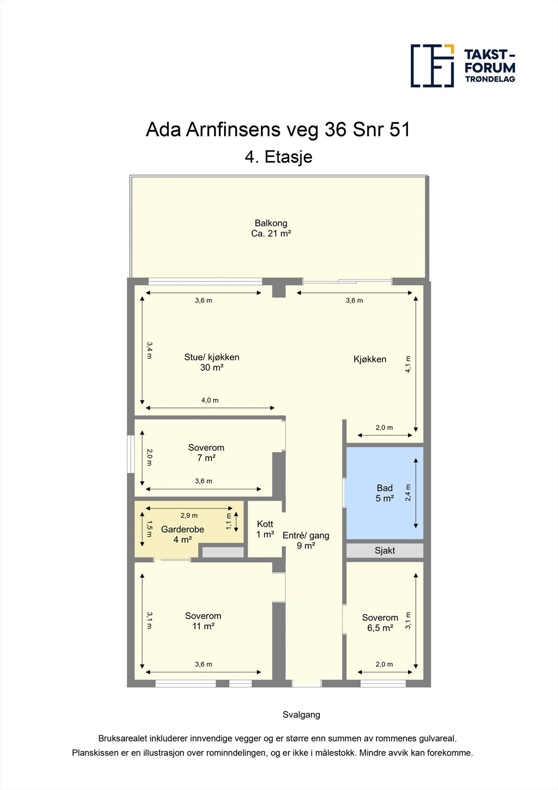 Planskisse med ekstra soverom. Galleribilde