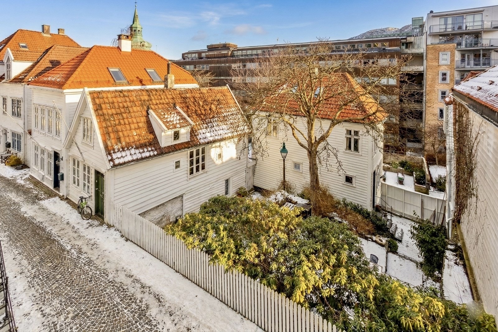 Utsikt mot det sjarmerende nærmiljøet. Galleribilde