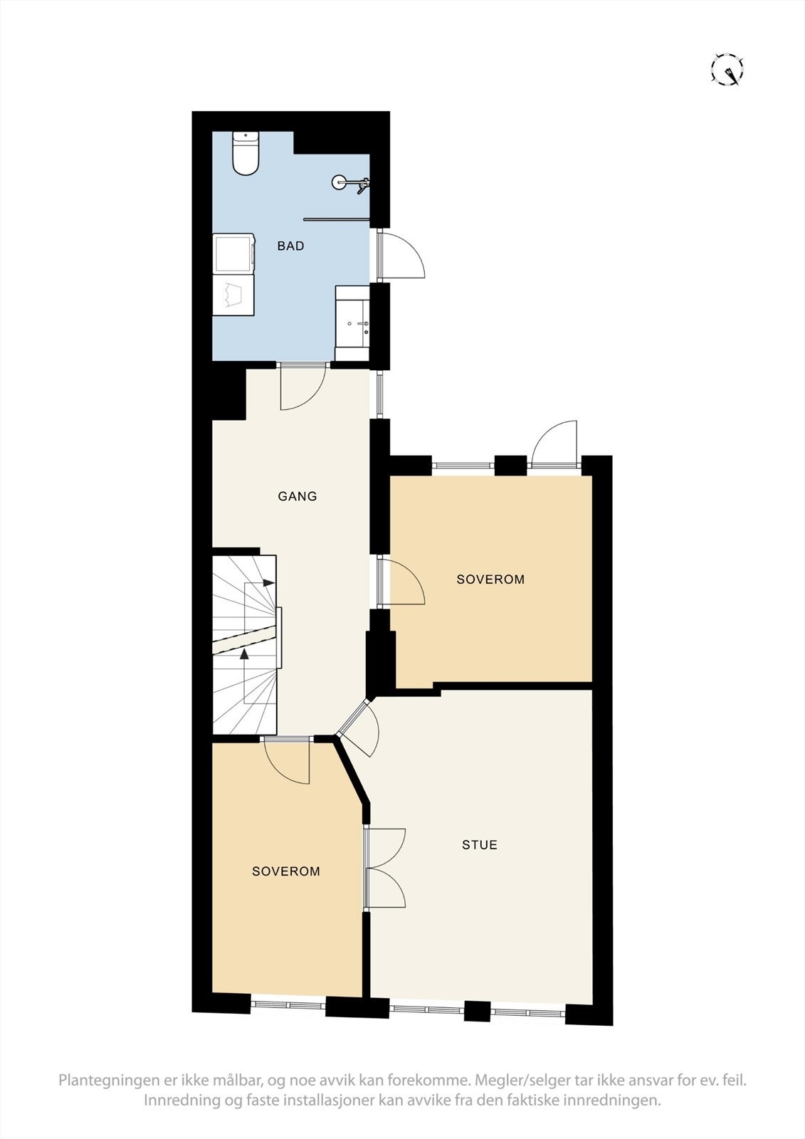 Plantegning - 1.etasje Galleribilde