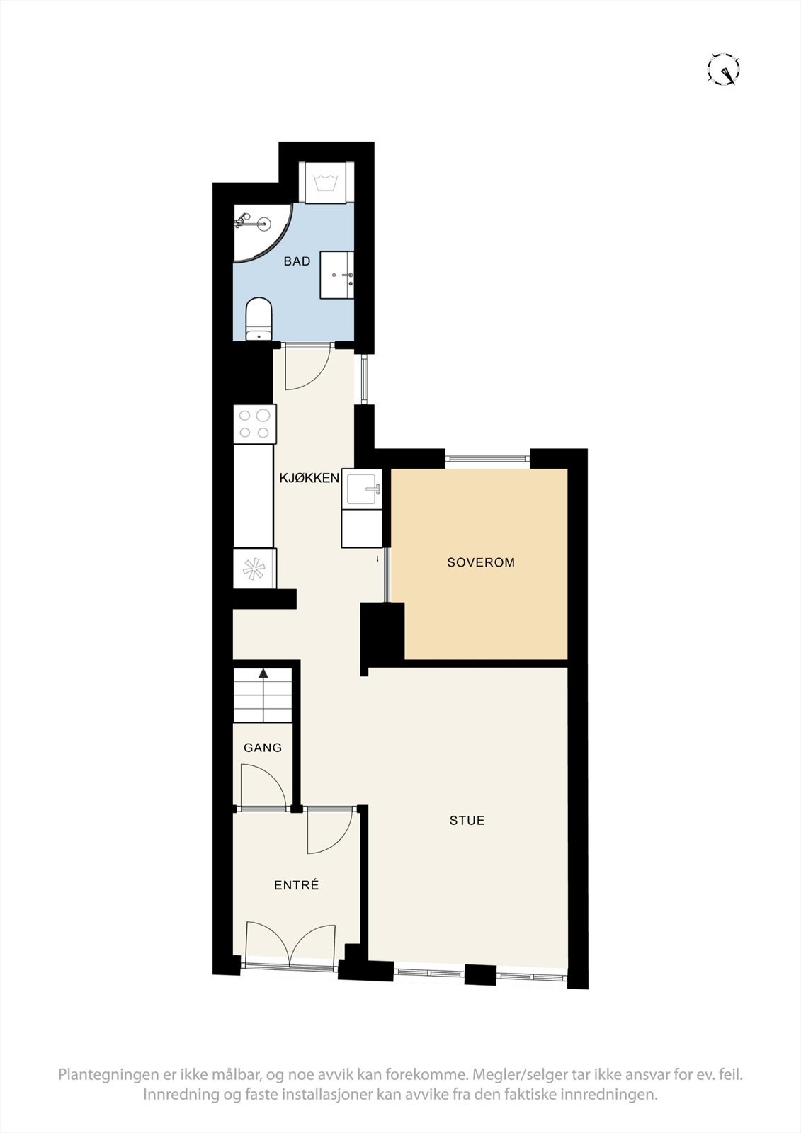 Plantegning - underetasje Galleribilde