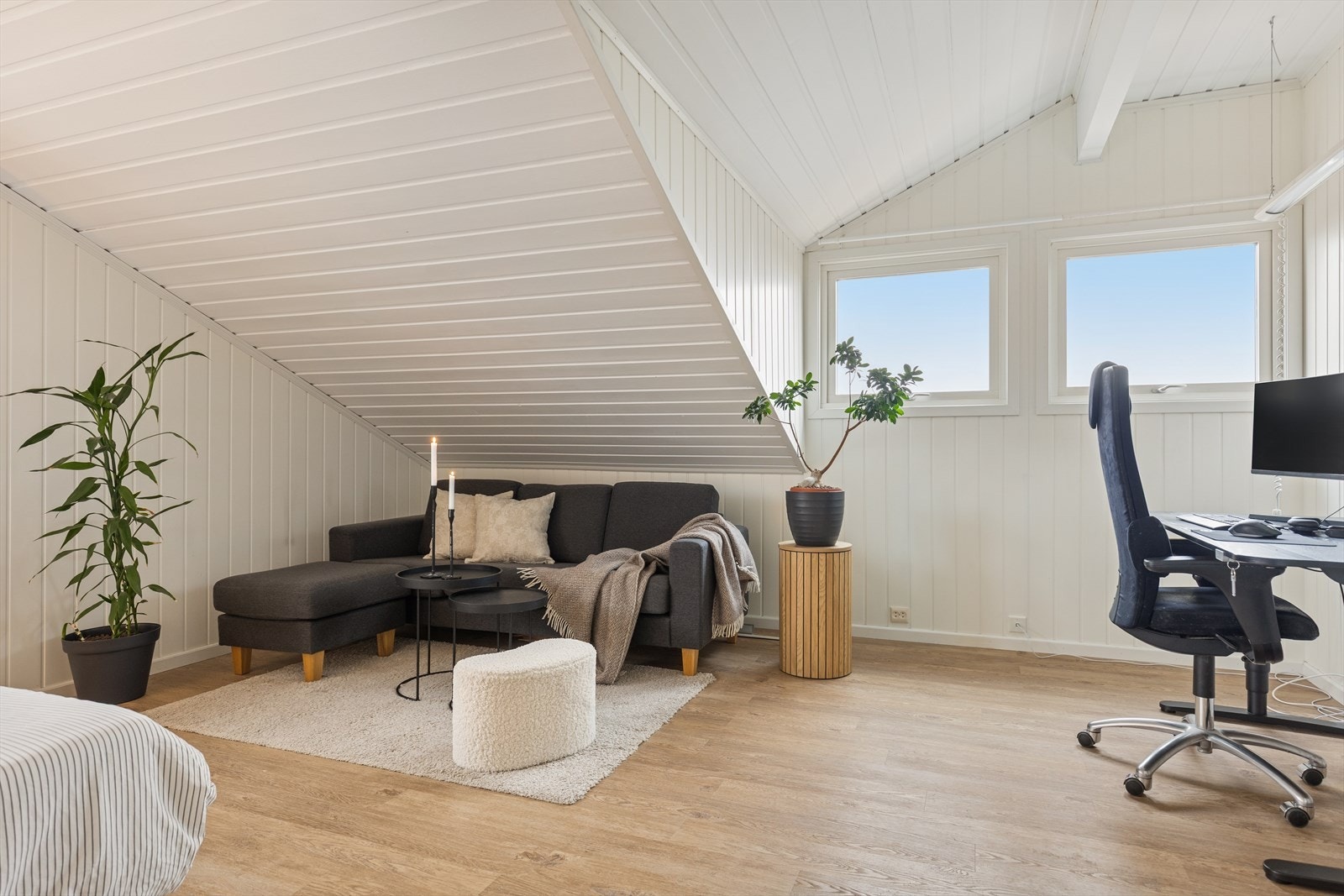 Gode muligheter for hjemmekontor. Galleribilde