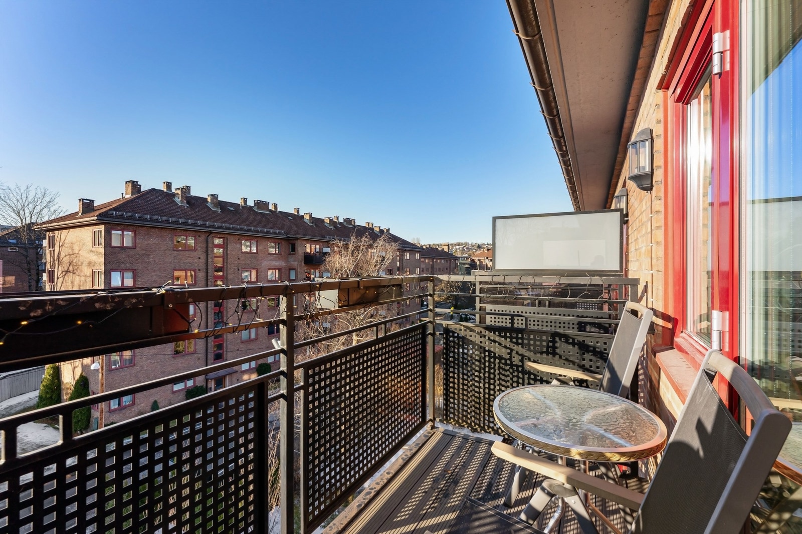 Hyggelig balkong på 4 kvm med gode solforhold Galleribilde