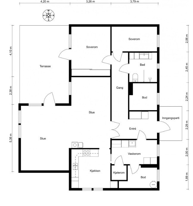 Plantegning. Galleribilde