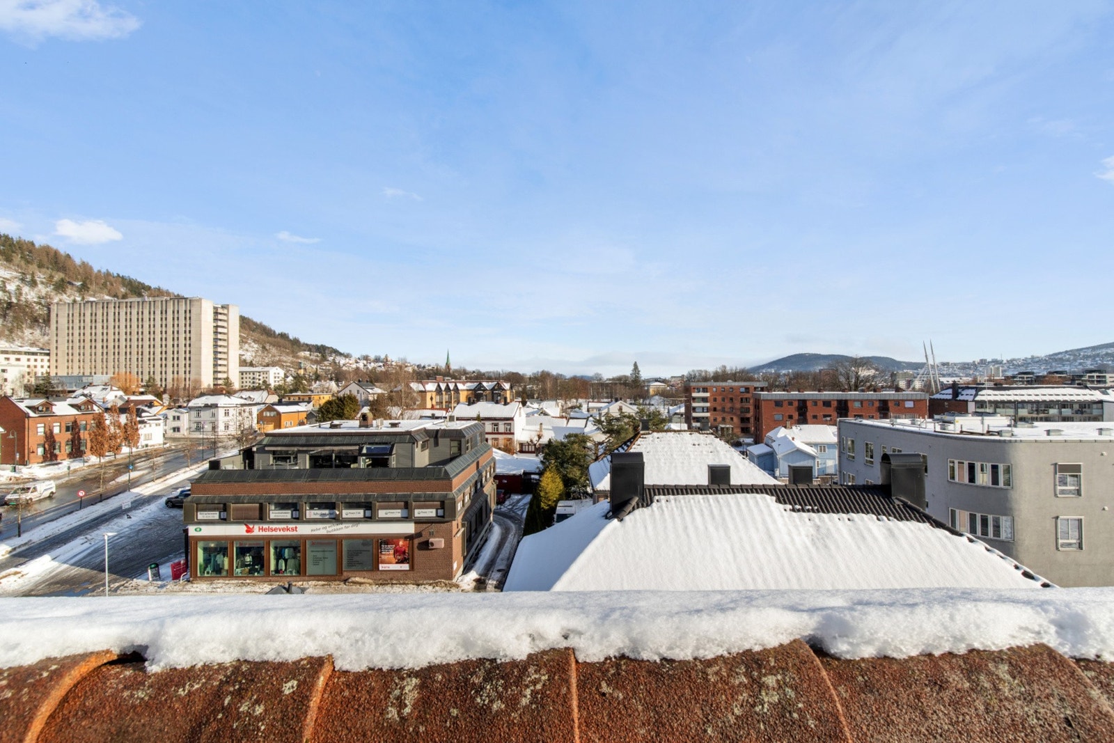 Utsik fra takterrasse Galleribilde