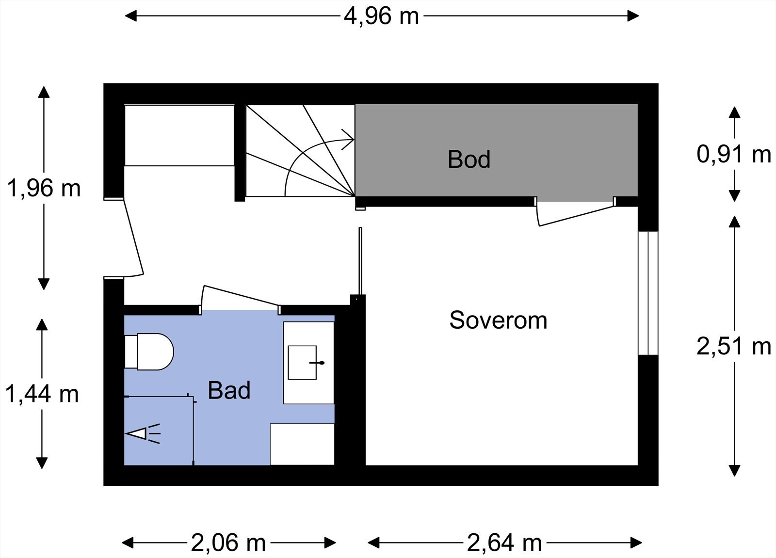 Plantegning plan 3. Galleribilde