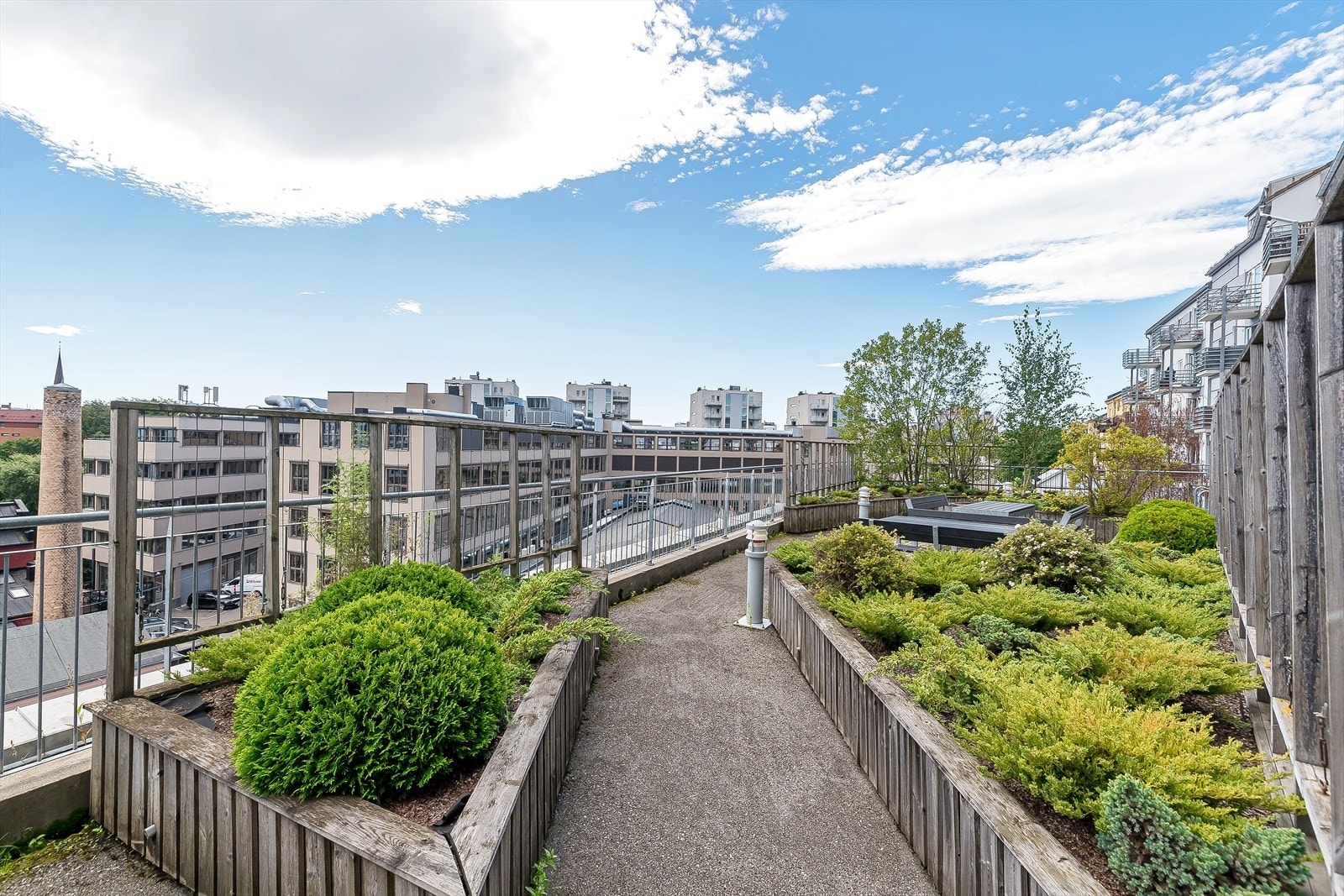 Takterrasse. Galleribilde