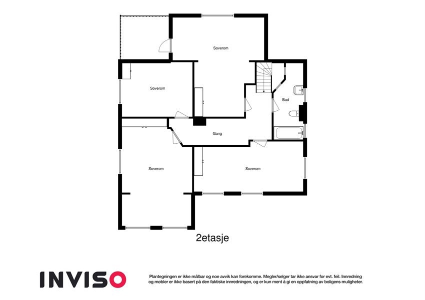 Plantegning 2. etasje Galleribilde