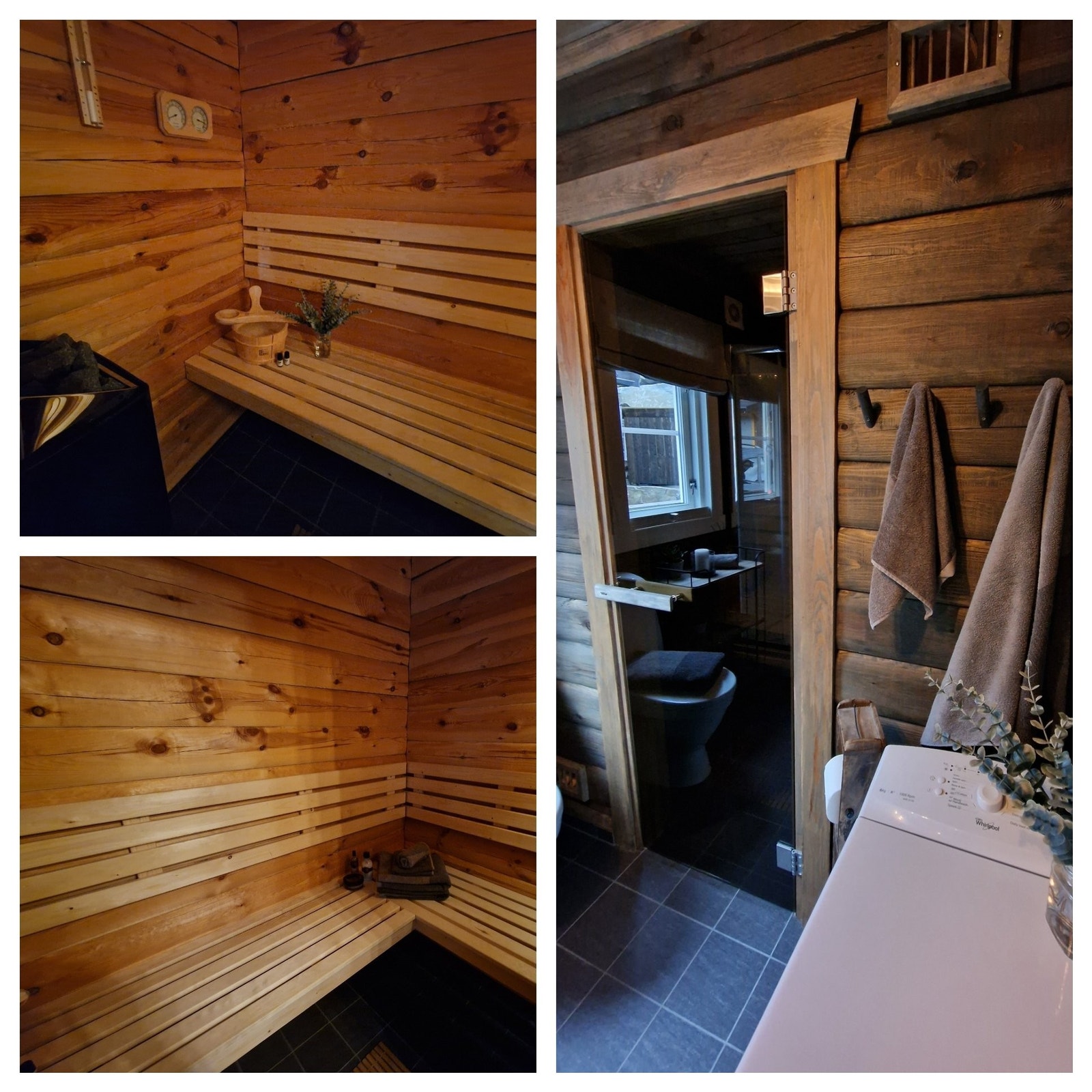 Fra badet har man adkomst til en deilig badstue. Galleribilde