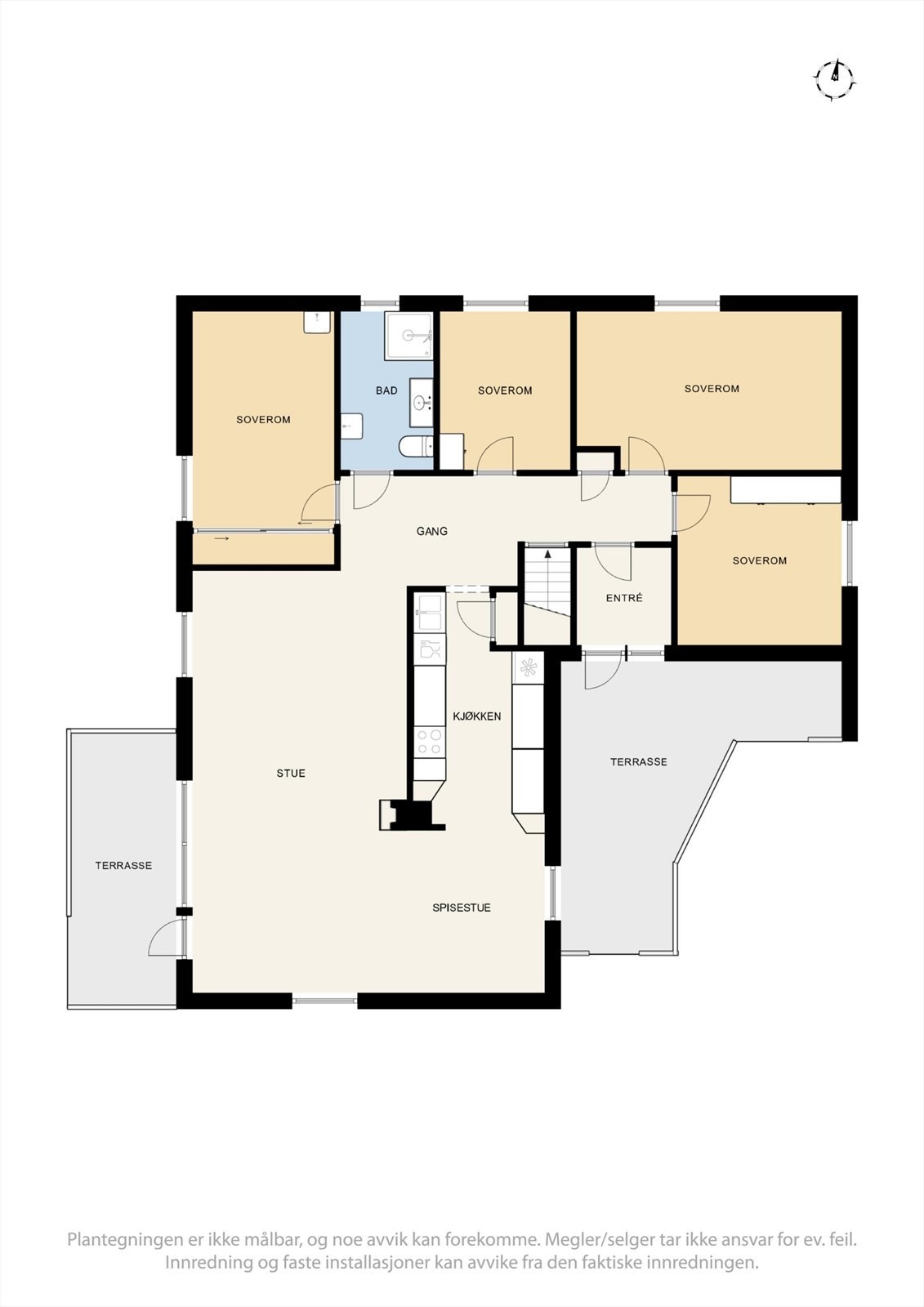 Plantegning 1.etasje Galleribilde