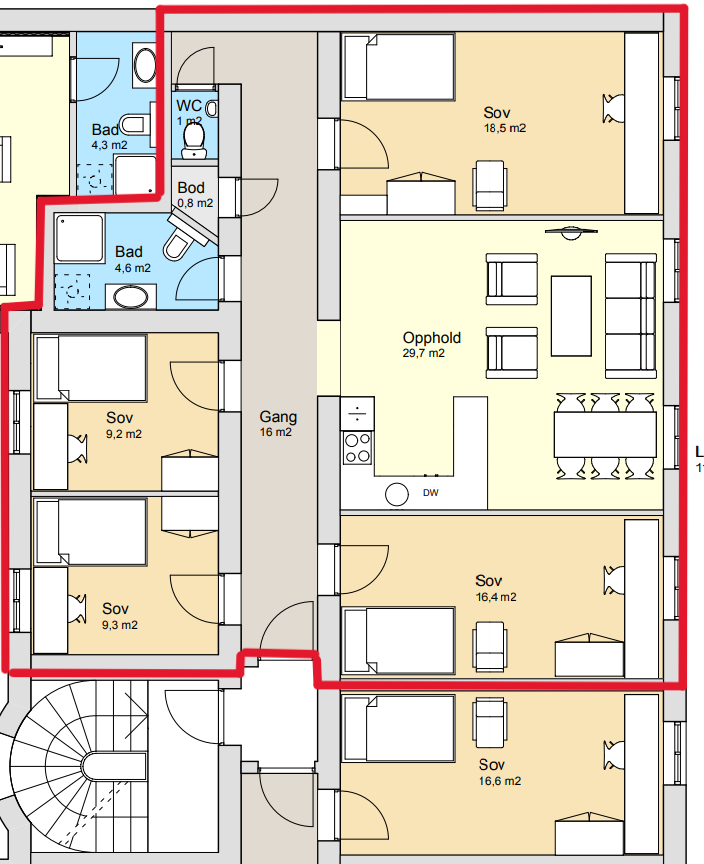 Plantegning Galleribilde