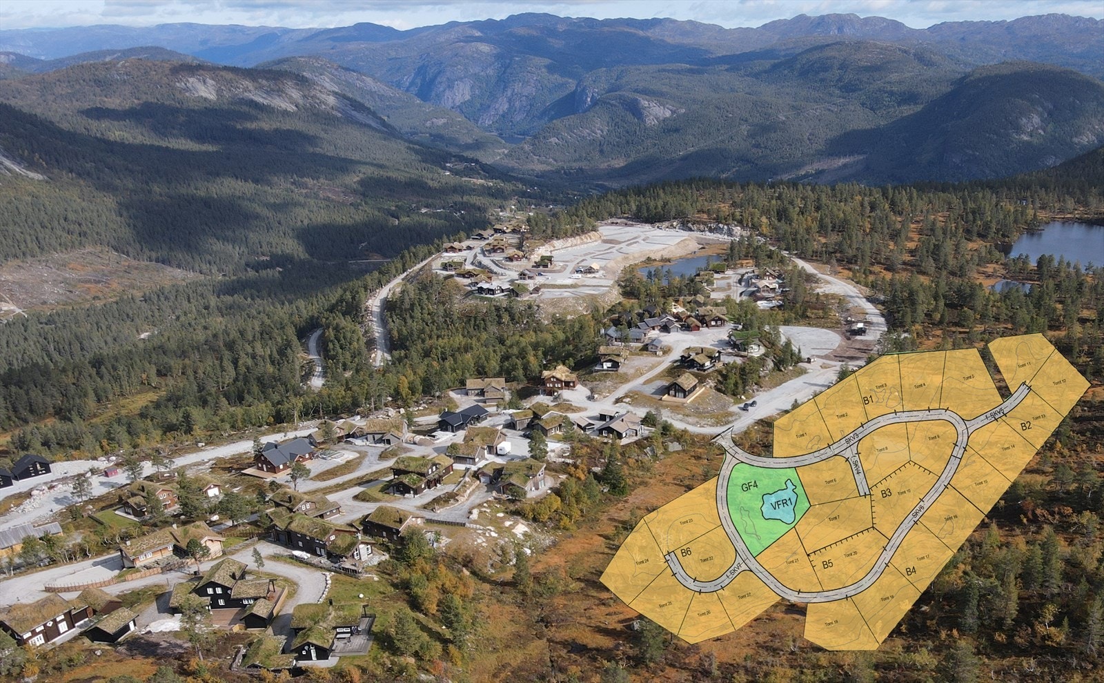 Kvisletoppen Sør - på toppen av Brokke Galleribilde