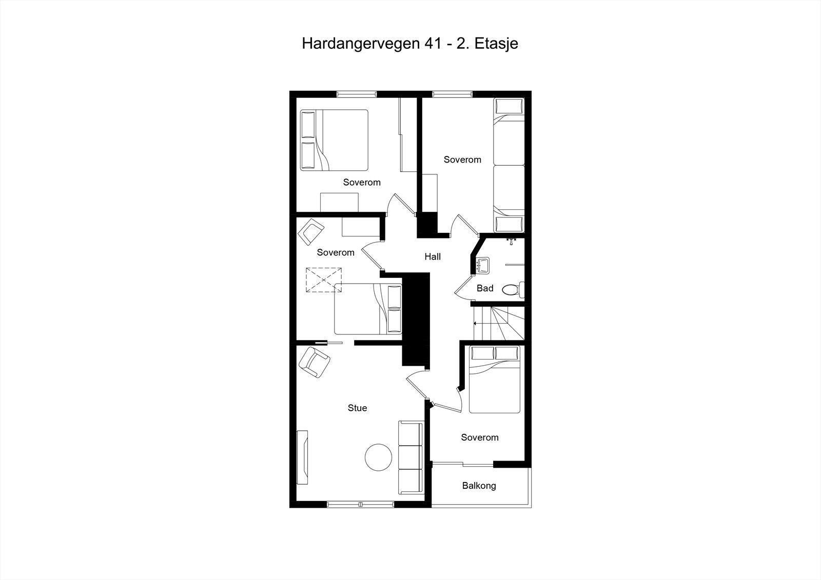 Plantegning 2. etasje. Galleribilde