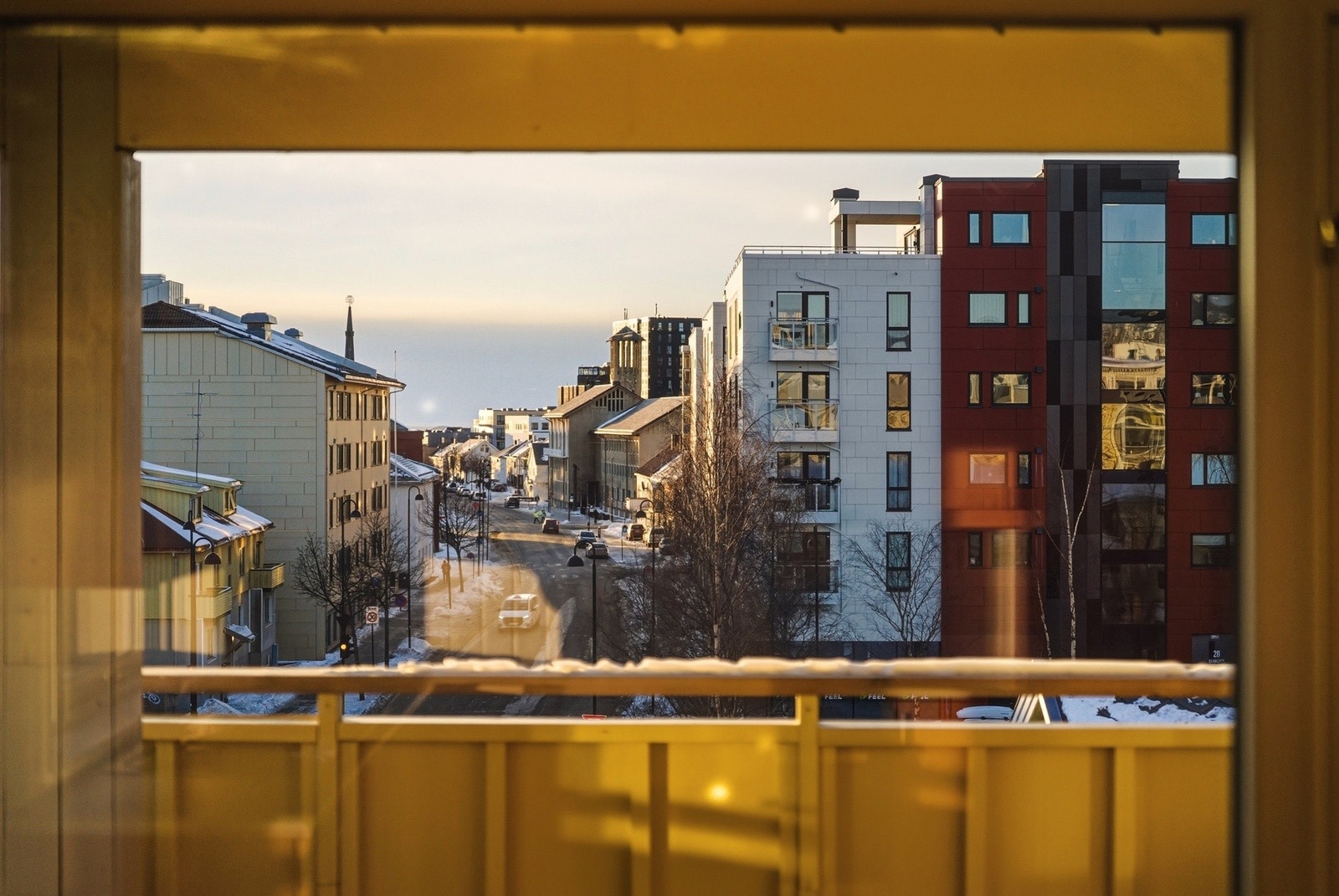 Utsikt fra kjøkkenvindu. Galleribilde