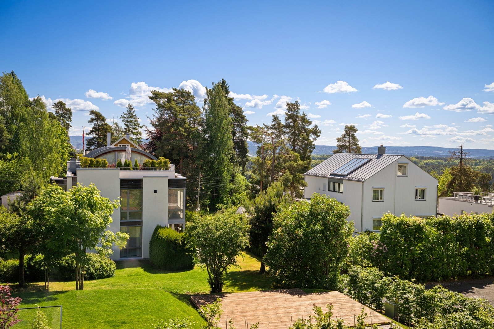 Utsikten fra masteravdeling med fransk balkong Galleribilde