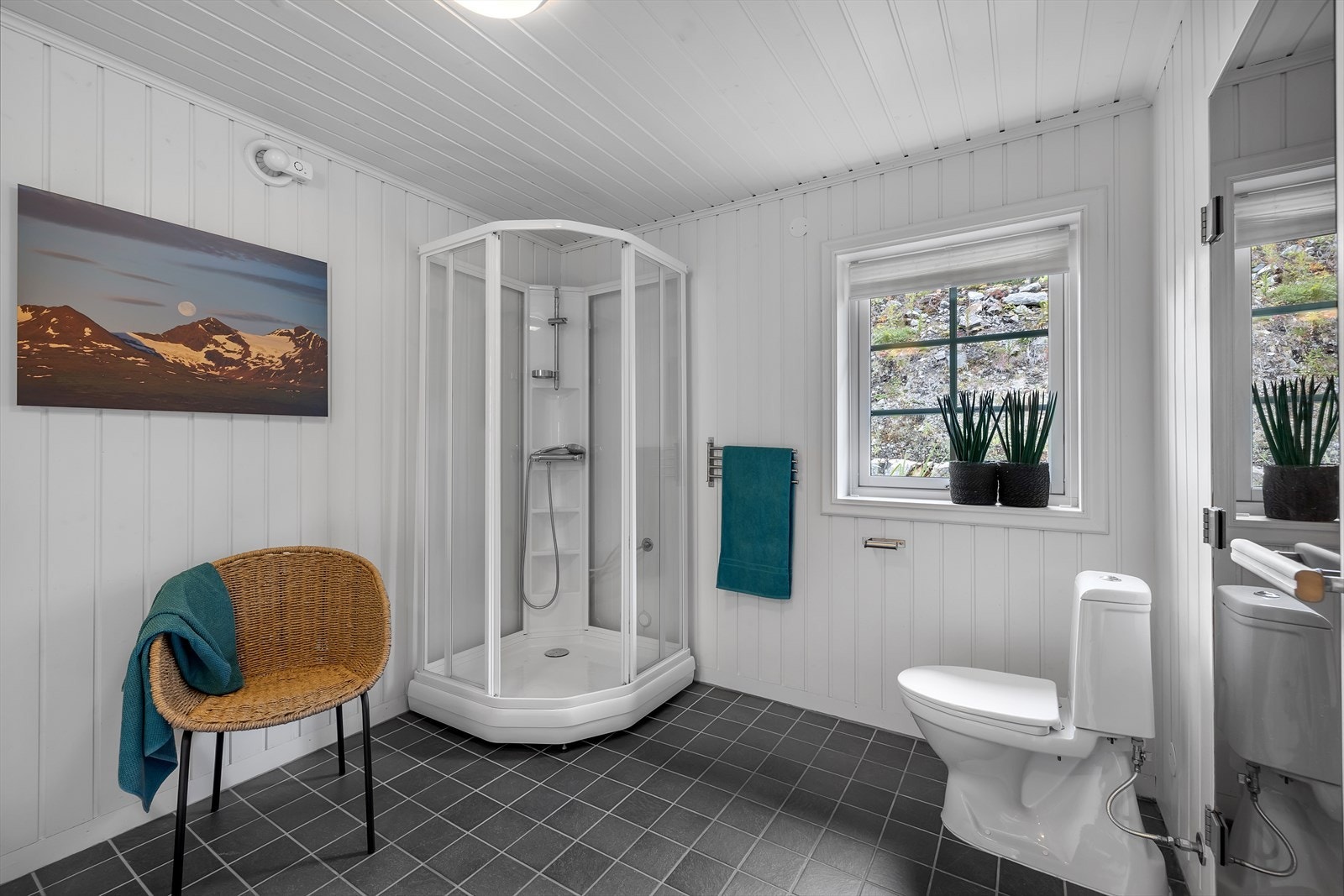 Badstu i tilknytning til badrom. Galleribilde