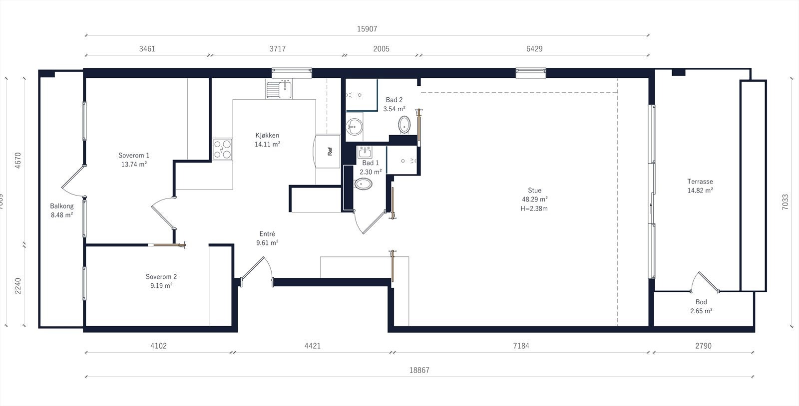 Plantegning Galleribilde