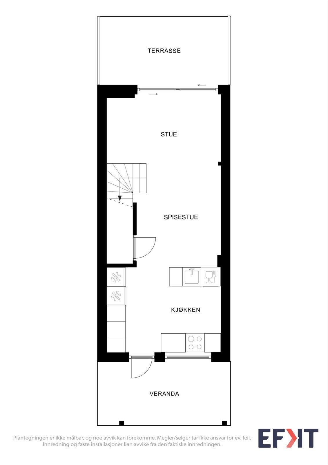 Plantegning 1. etasje Galleribilde