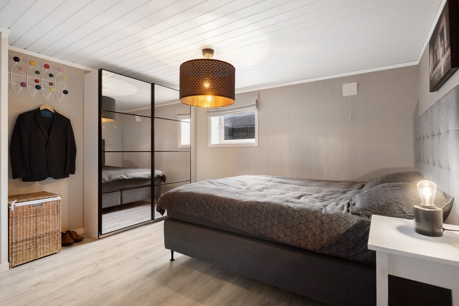 Det fjerde soverommet ligger i kjelleretasjen Galleribilde