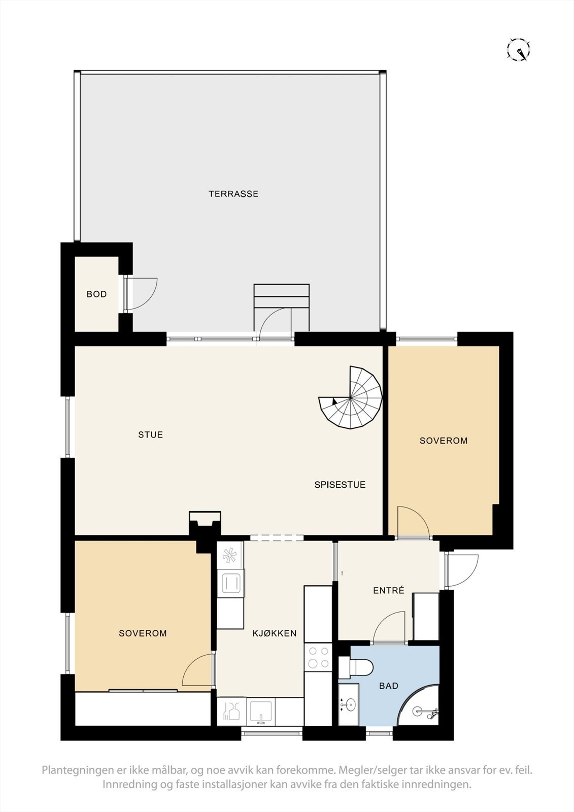 Plantegning 1. etasje Galleribilde