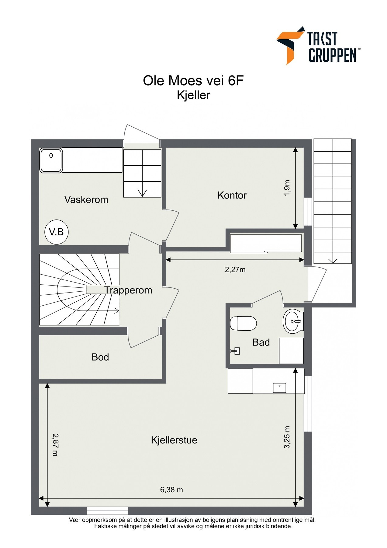 Plantegning kjeller Galleribilde
