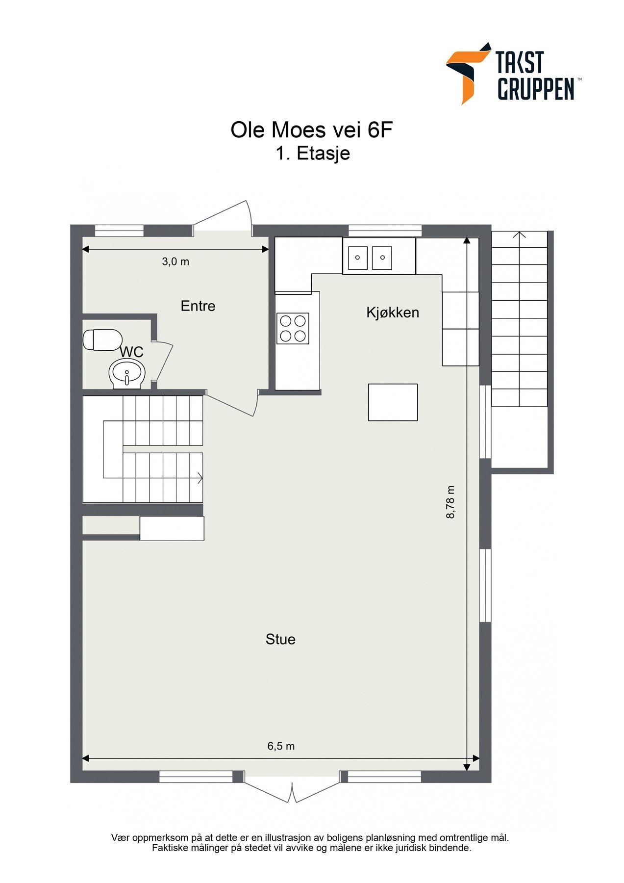 Plantegning 1.etasje Galleribilde