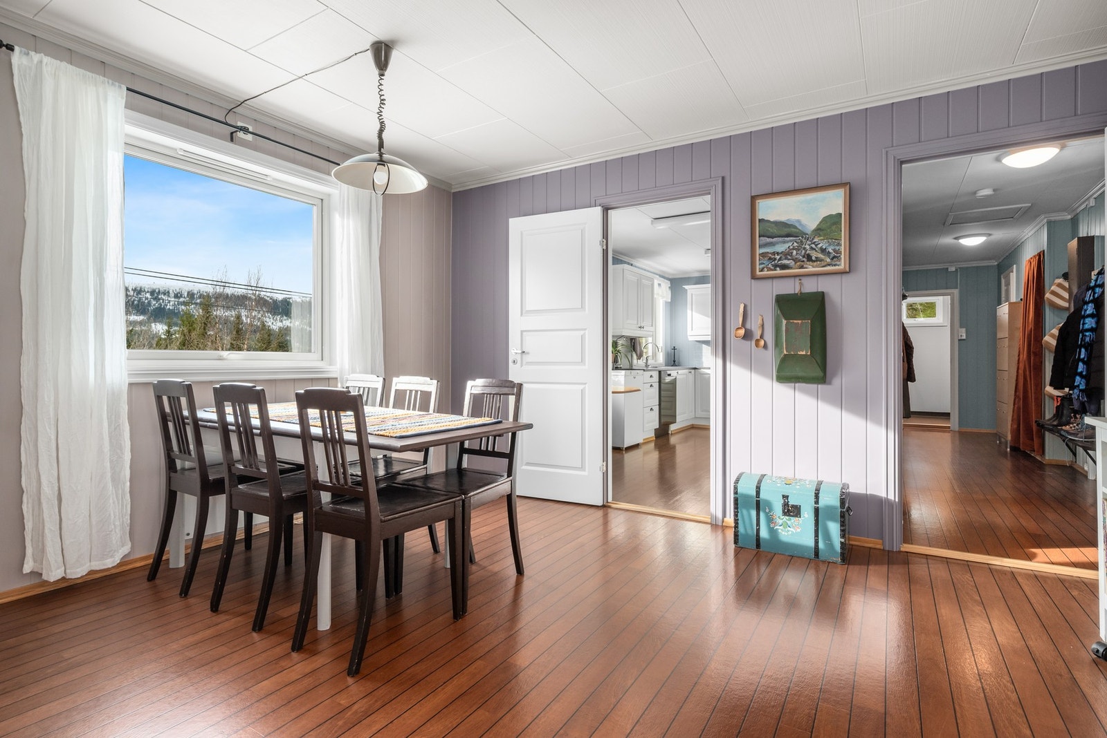 Boligen har installert fibernett fra Telenor. Galleribilde