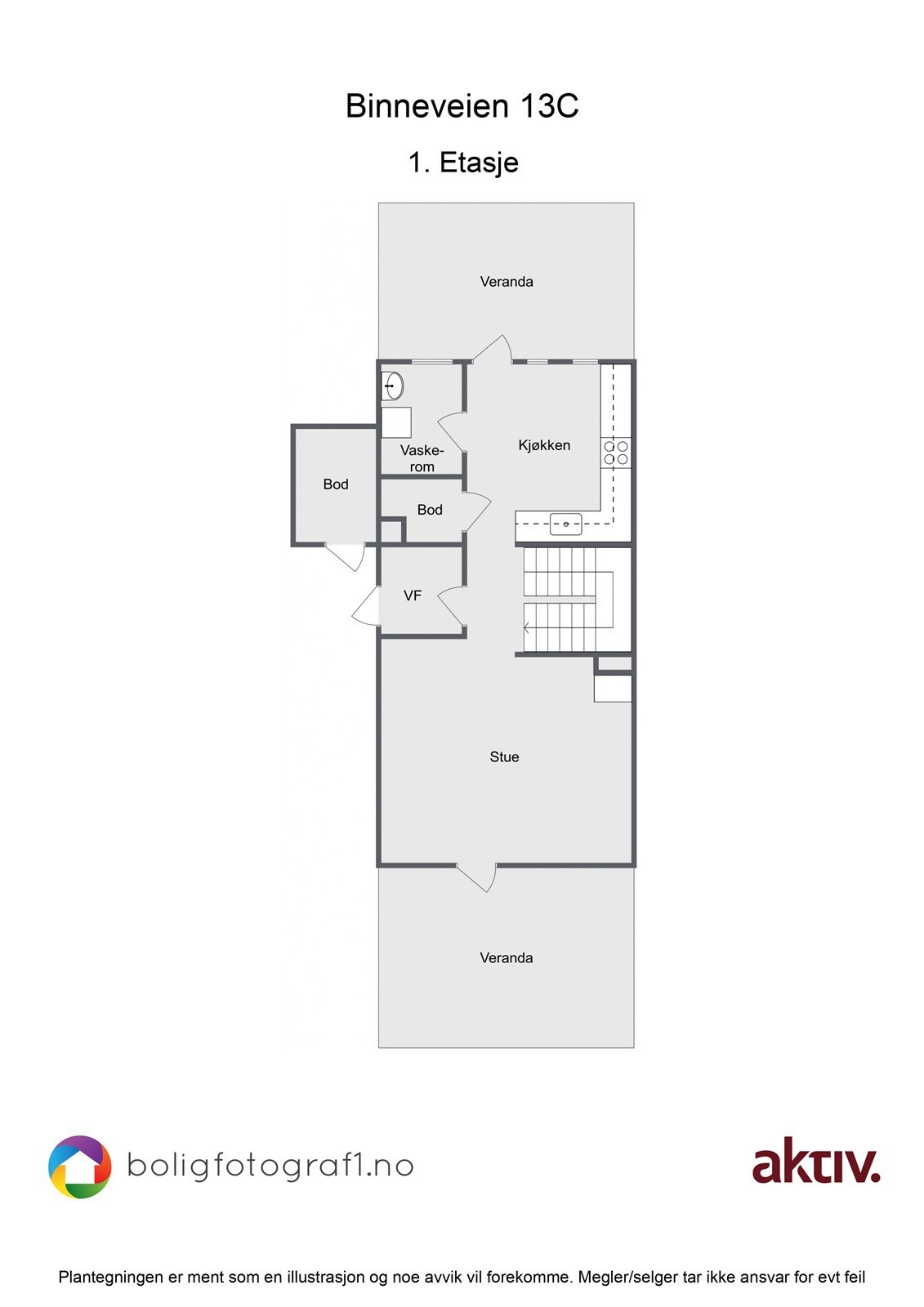 Plantegning, 1. etg. Galleribilde