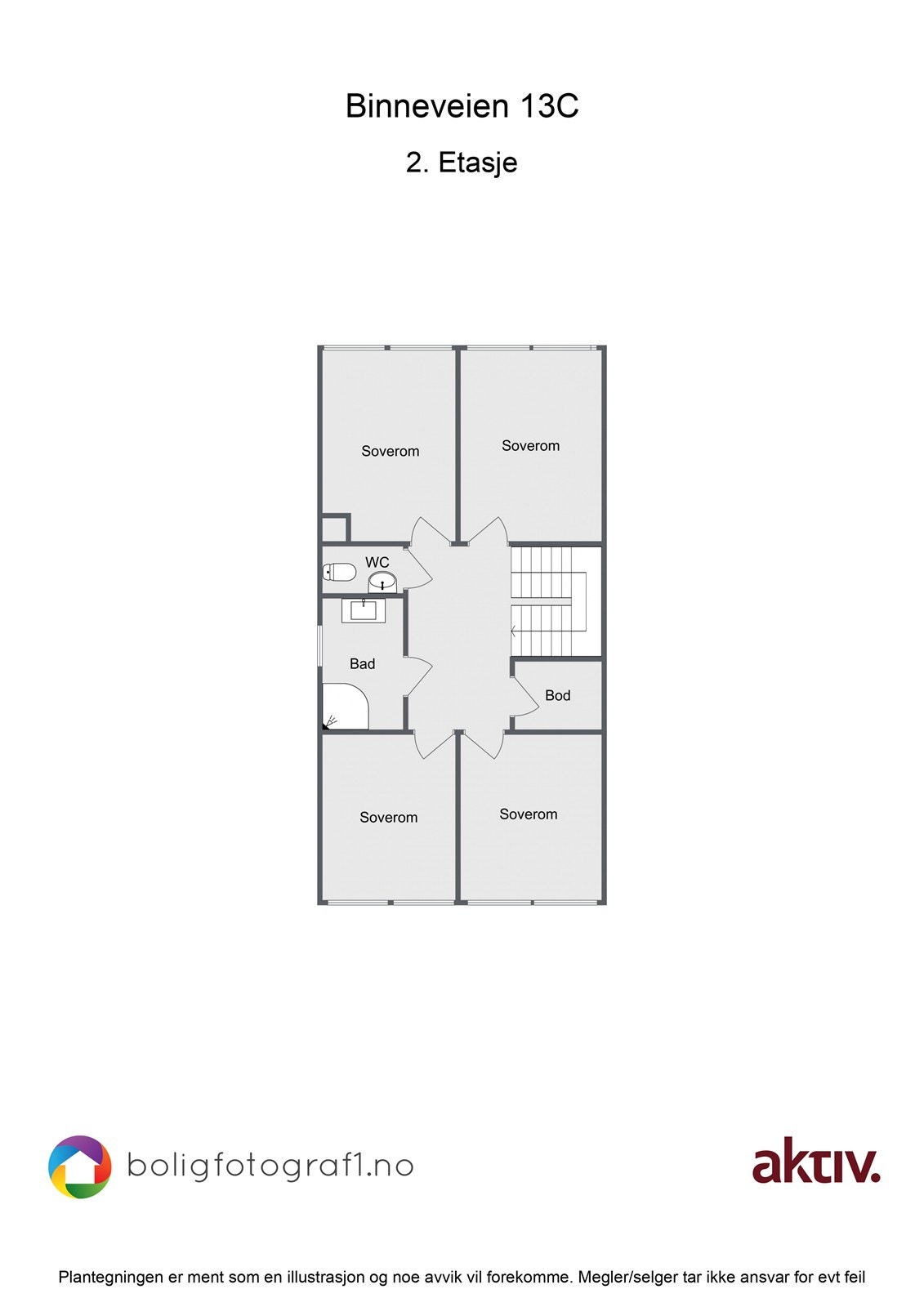 Plantegning, 2. etg Galleribilde