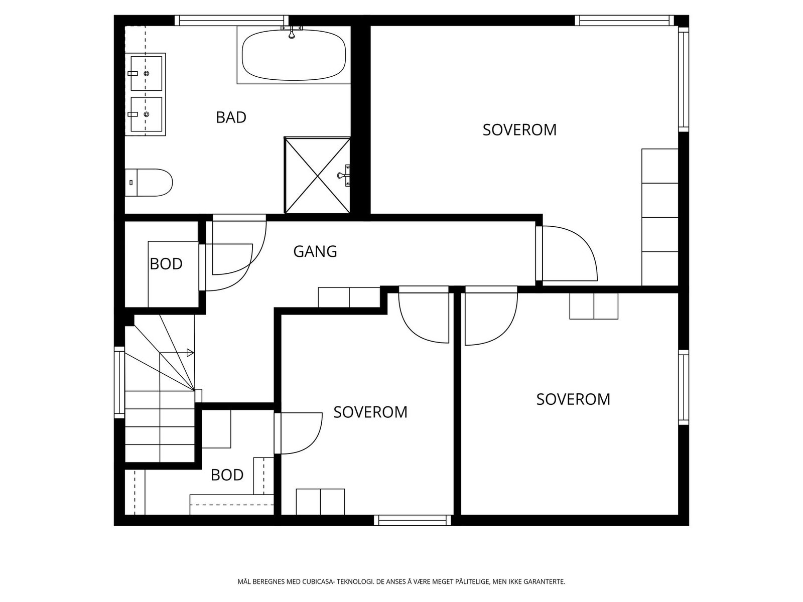Plantegning 2. Etasje - ikke målbar Galleribilde