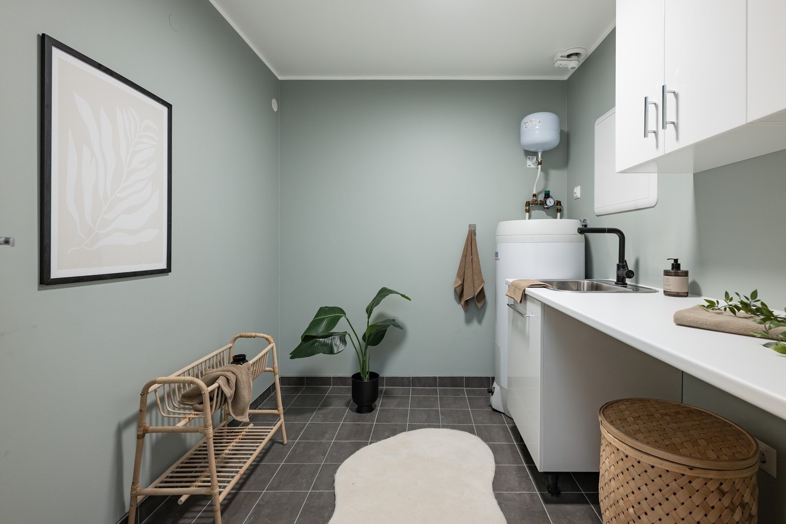 Vaskerommet ble også oppgradert i 2021. Galleribilde